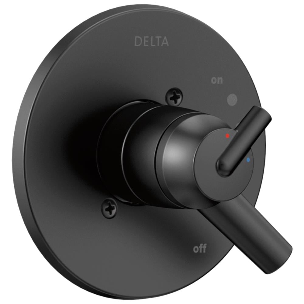 Delta T17059-BL Trinsic Matte Black Bathtub/Shower Diverter 0.5-Inches -ID