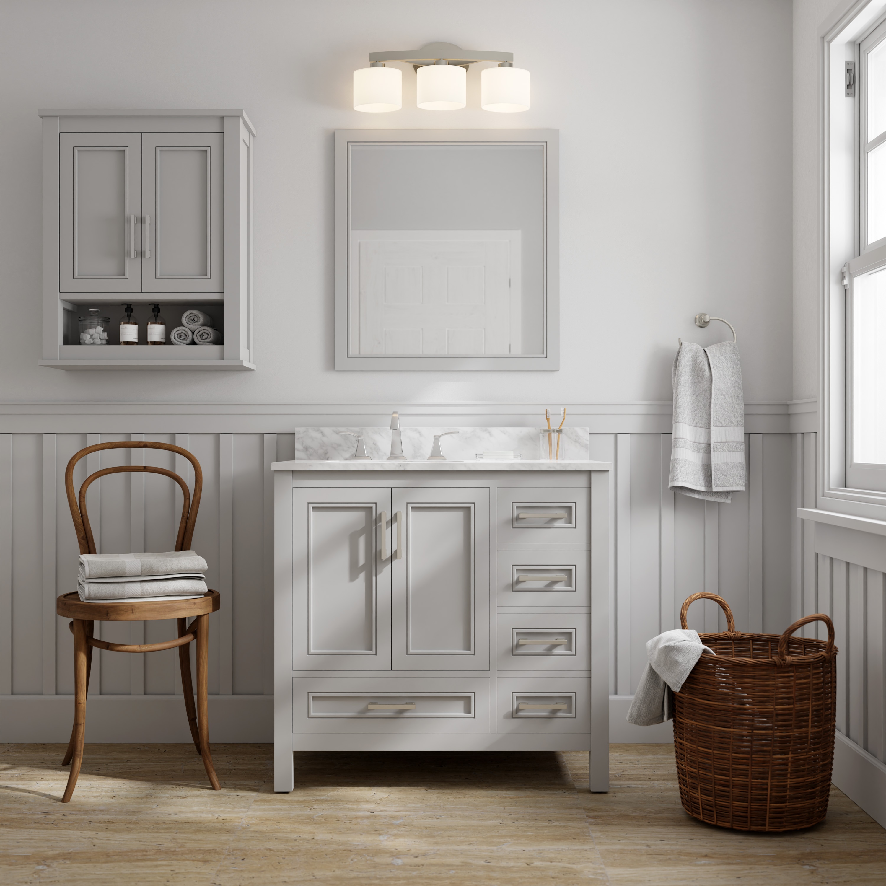 allen + roth 1541WC-24-242 Bathroom-Wall-Cabinets - View #5