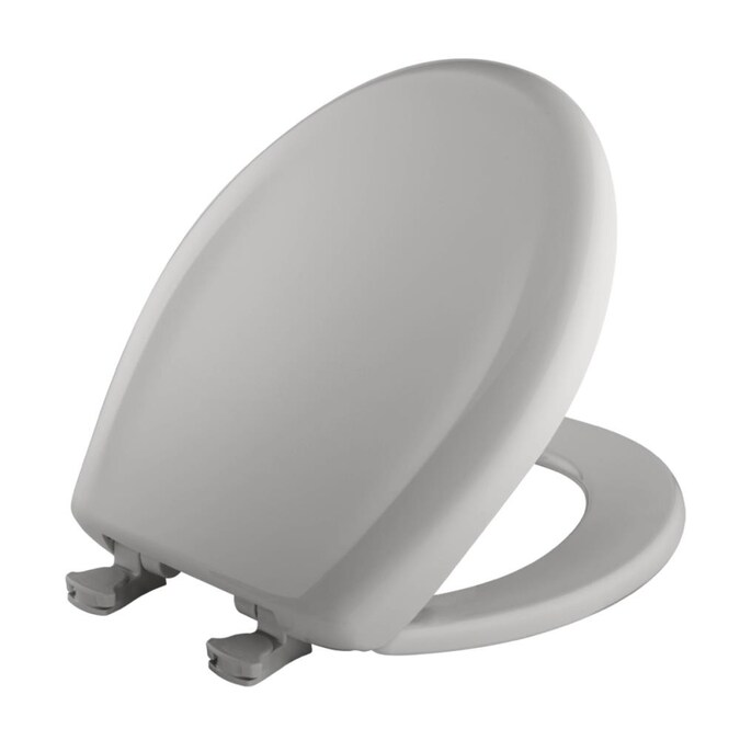 Bemis Lift Off Silver Round Slow Close Toilet Seat In The Seats Department At Com - Bemis Whisper Close Toilet Seat Removal