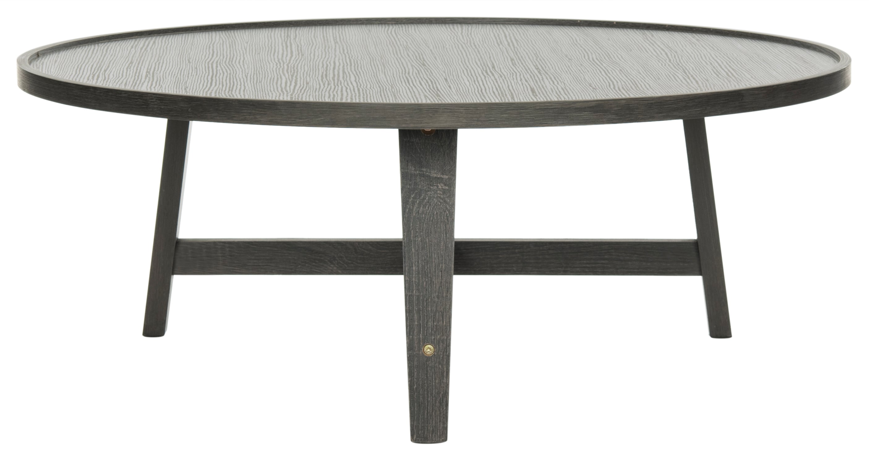 Safavieh FOX4257B Malone Dark Gray Wood Casual Coffee Table