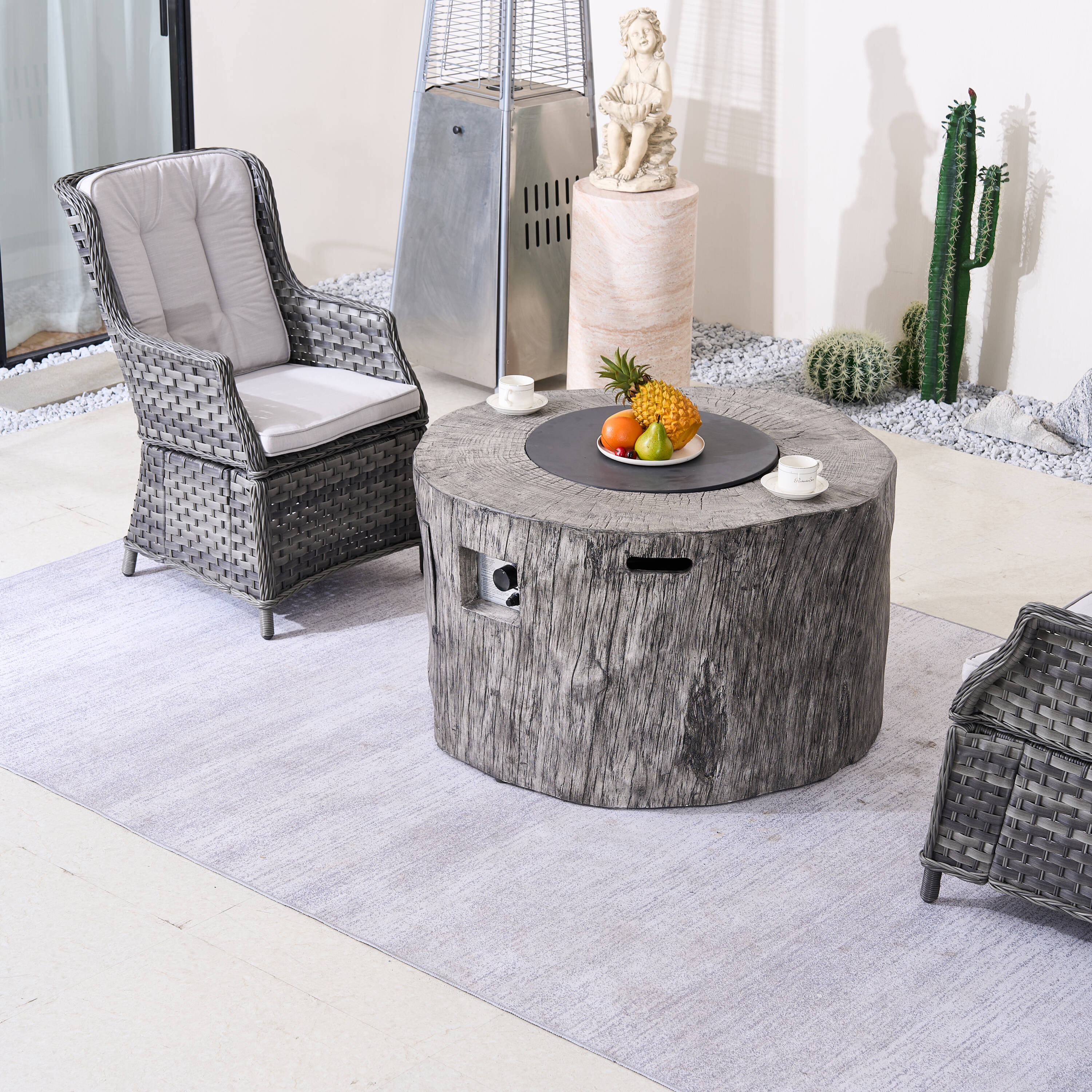 Direct Wicker DWG-2-010&2181-GR Patio-Conversation-Sets - View #7