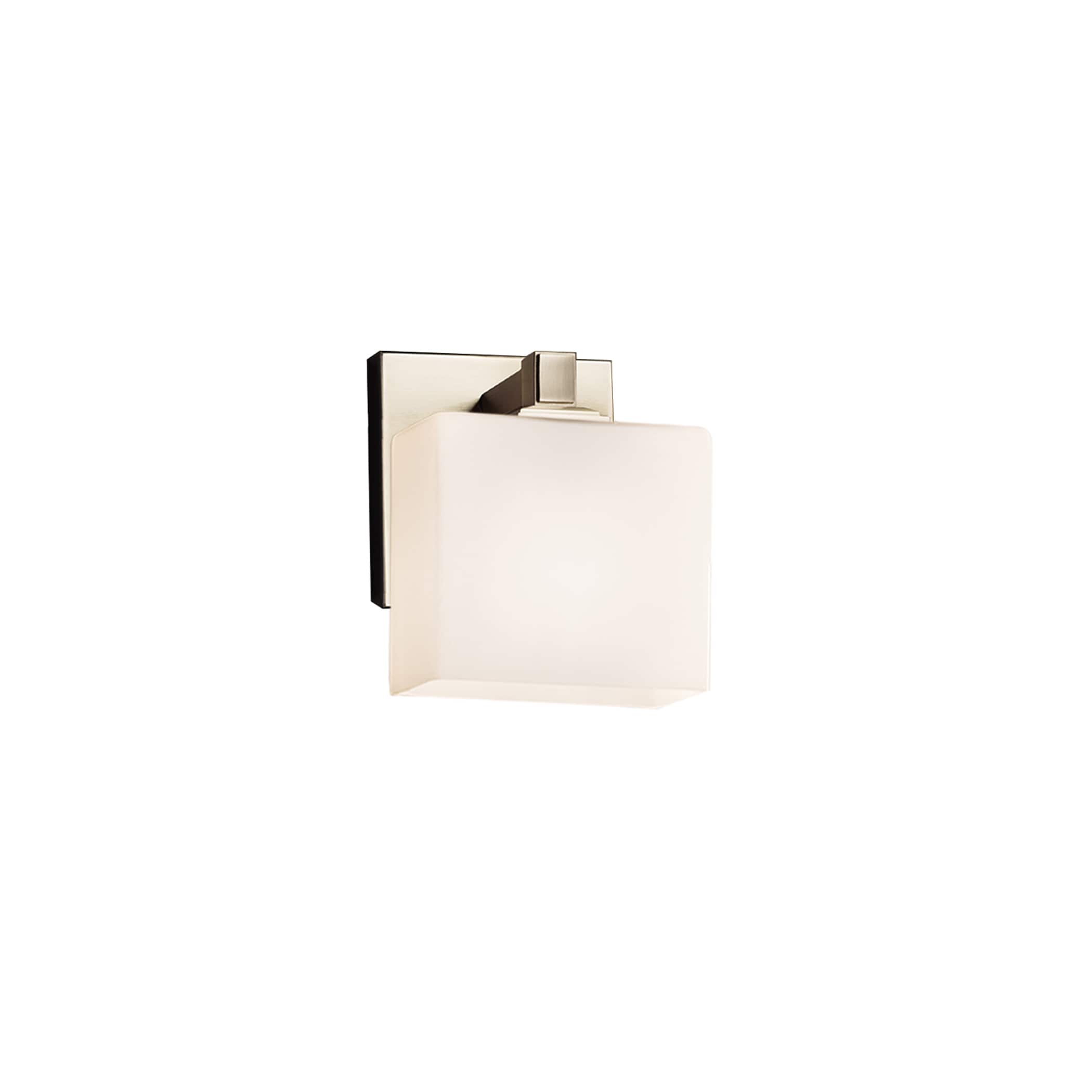 Justice Design Group FSN-8437-55-OP-NC-LD Fusion 5.5-in W 1-Light Brushed Nickel Transitional LED Wall Sconce