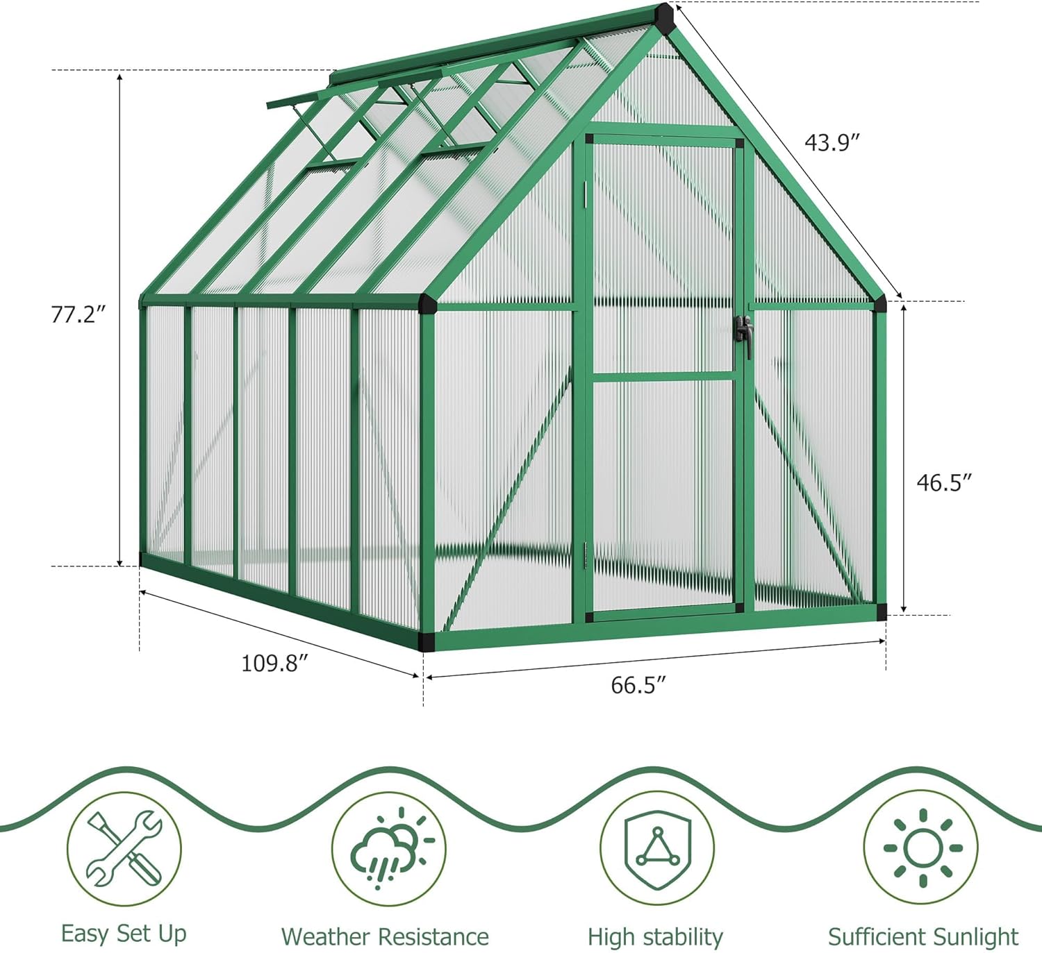 IdealHouse LUCY-5Y9ZV4IP7J3A greenhouses - View #3