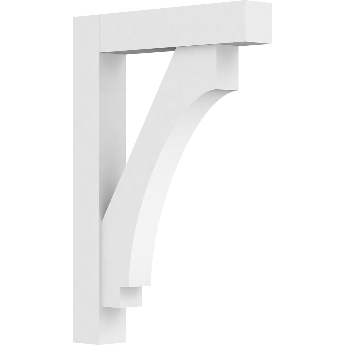 Ekena Millwork BKTP03X20X26IMP05 Standard Imperial 3-in x 20-in x 26-in White PVC Standard bracket