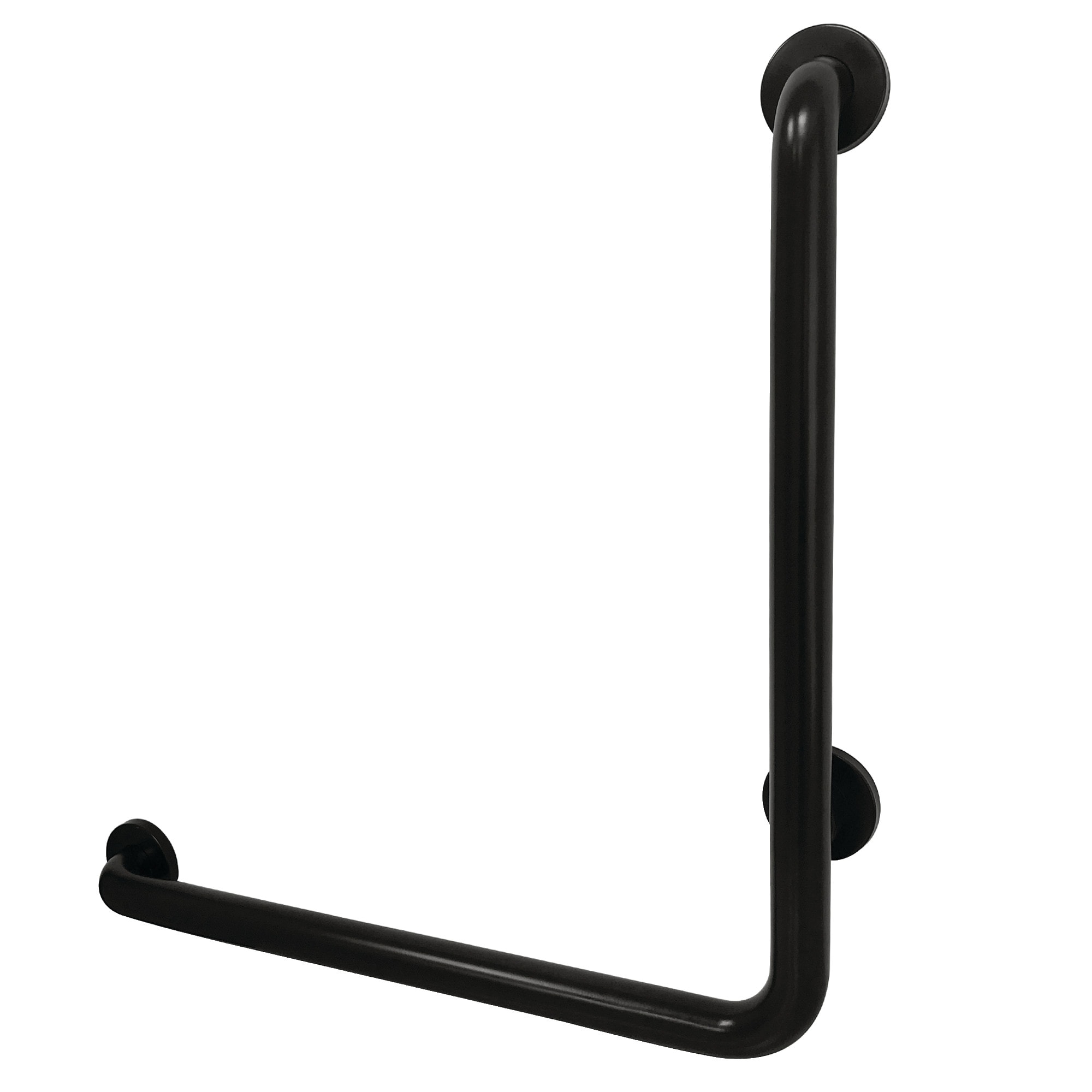 Kingston Brass WLGBL1224CSL0 Made To Match 24-in Matte Black Wall mount ADA Compliant Grab Bar ( 330-lb Weight Capacity )
