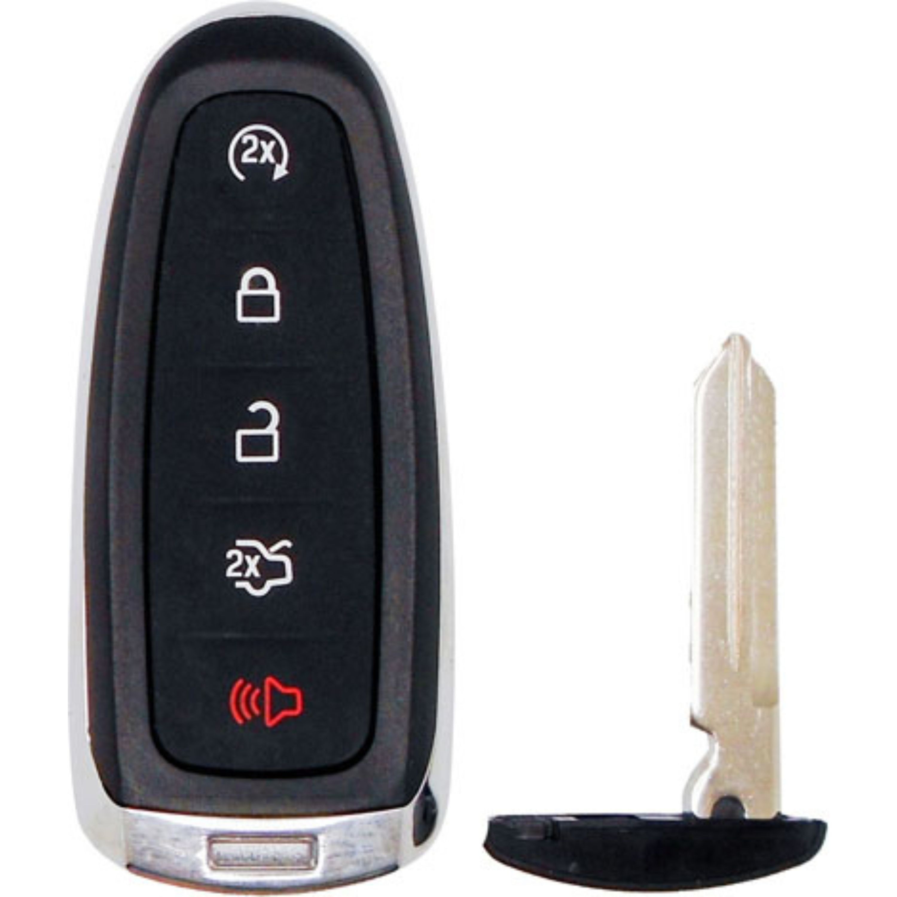 Car Keys Express FDSK-E5TRZ0SK Black Smart Key Brass Automotive Key Blank
