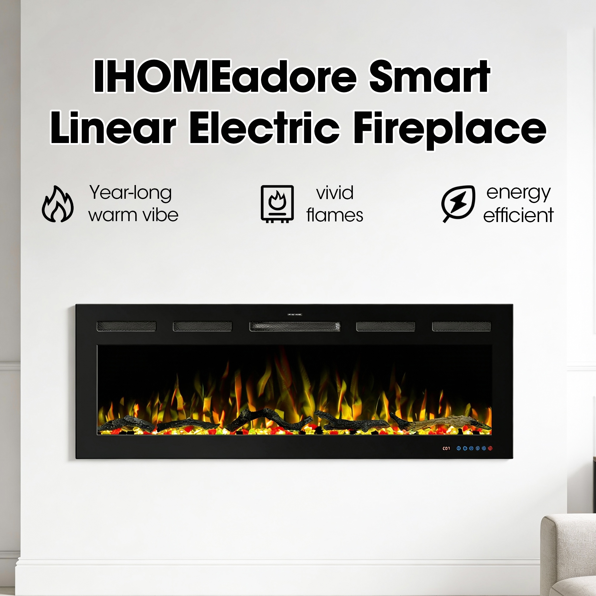 IHOMEadore MDEF50R-PRO Electric-Fireplaces - View #3