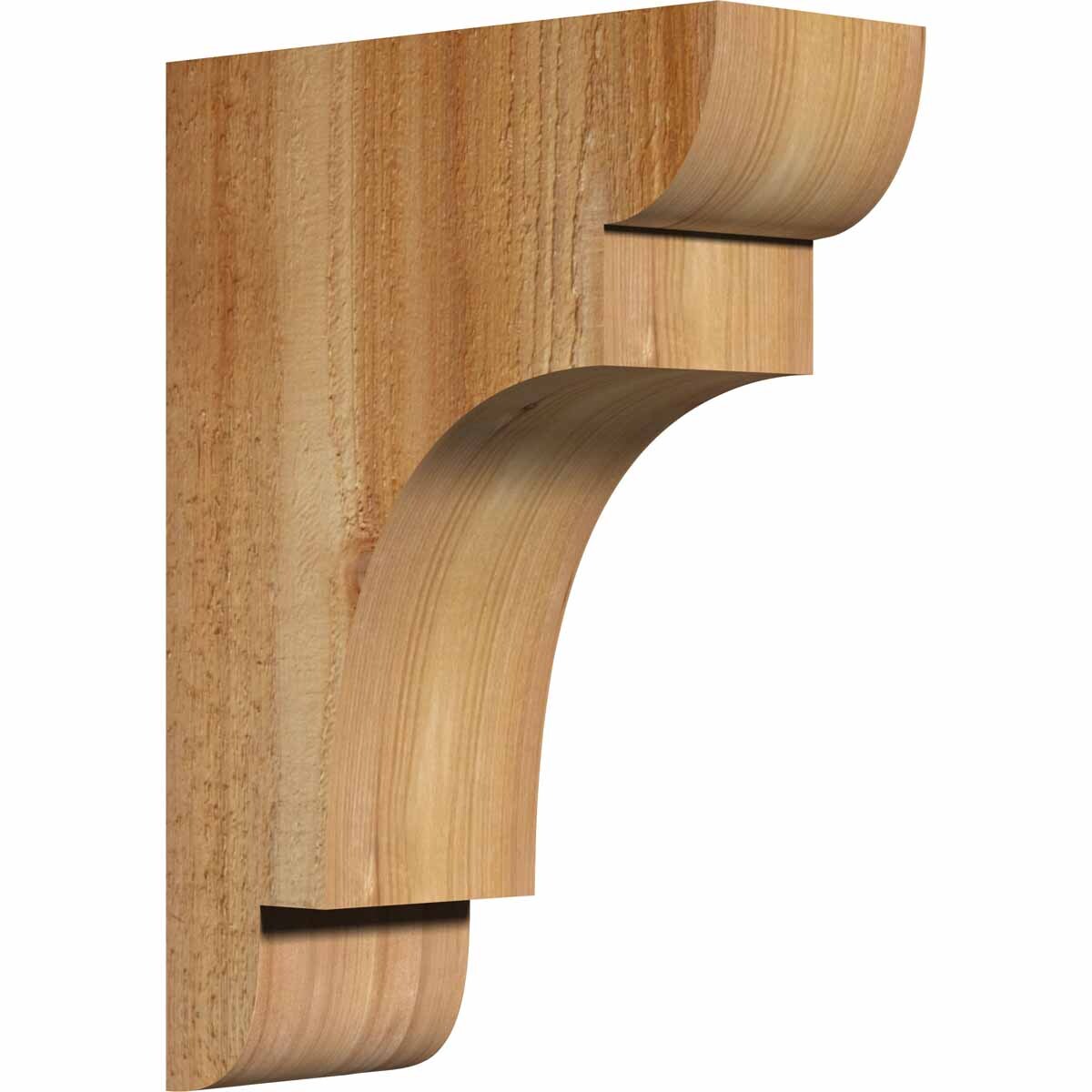 Ekena Millwork COR04X10X14NEB00RWR 4-in x 10-in x 14-in New brighton Unfinished Western red cedar Wood Paintable/Stainable Corbel