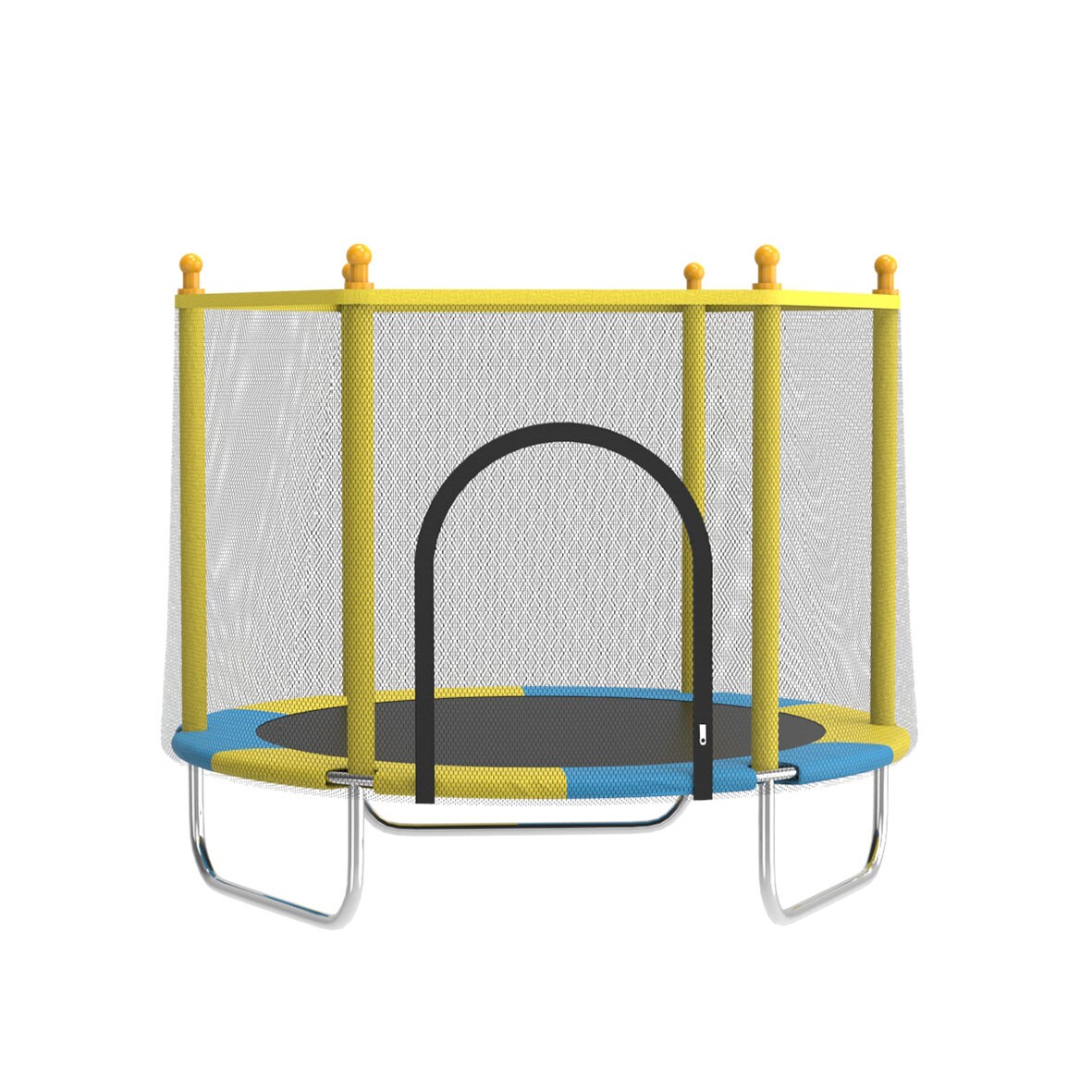 FUFU&GAGA 4.59 Feet kids trampoline with safety enclosure in the ...