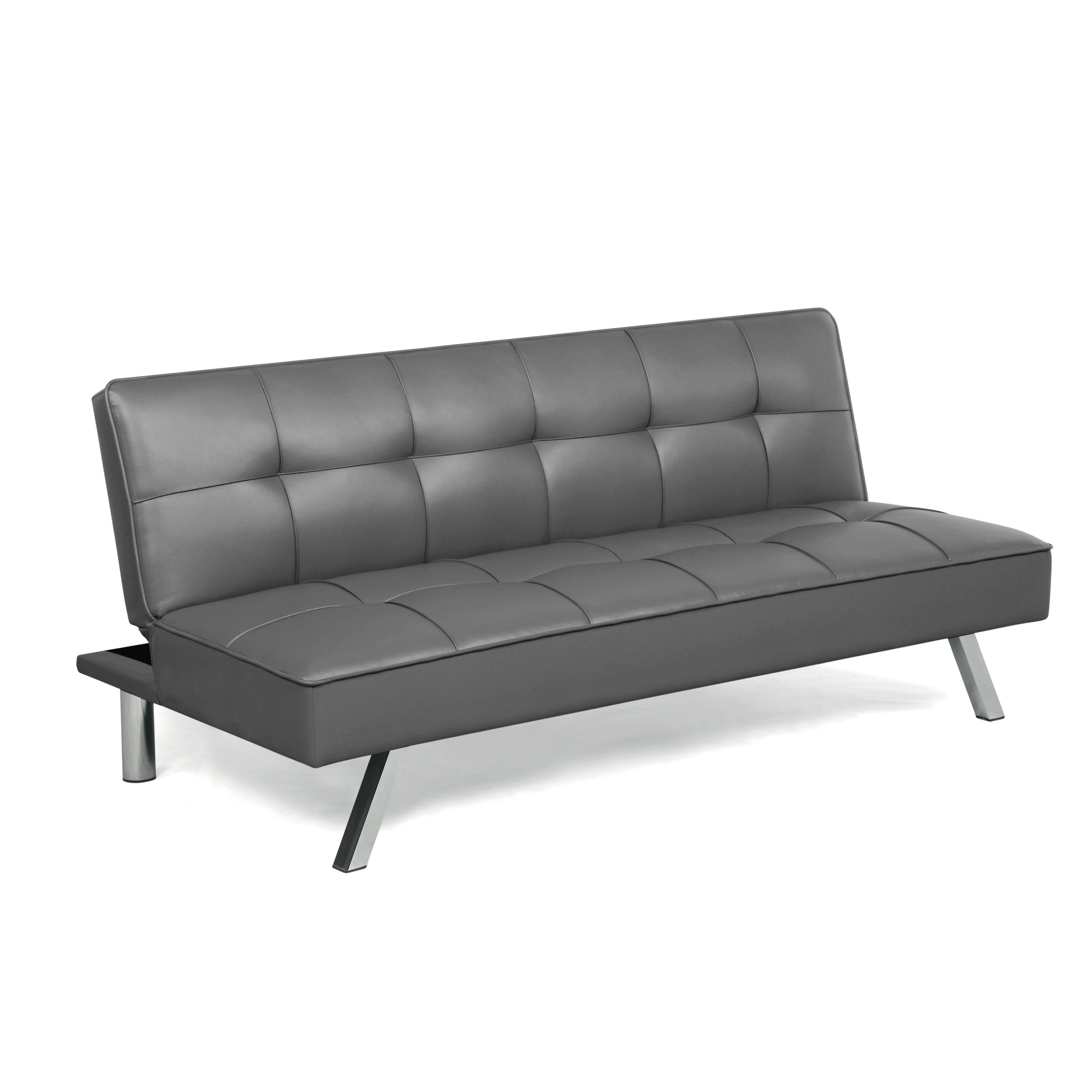 Serta Grey Polyester/Blend Sofa in Couches, & Loveseats department at Lowes.com
