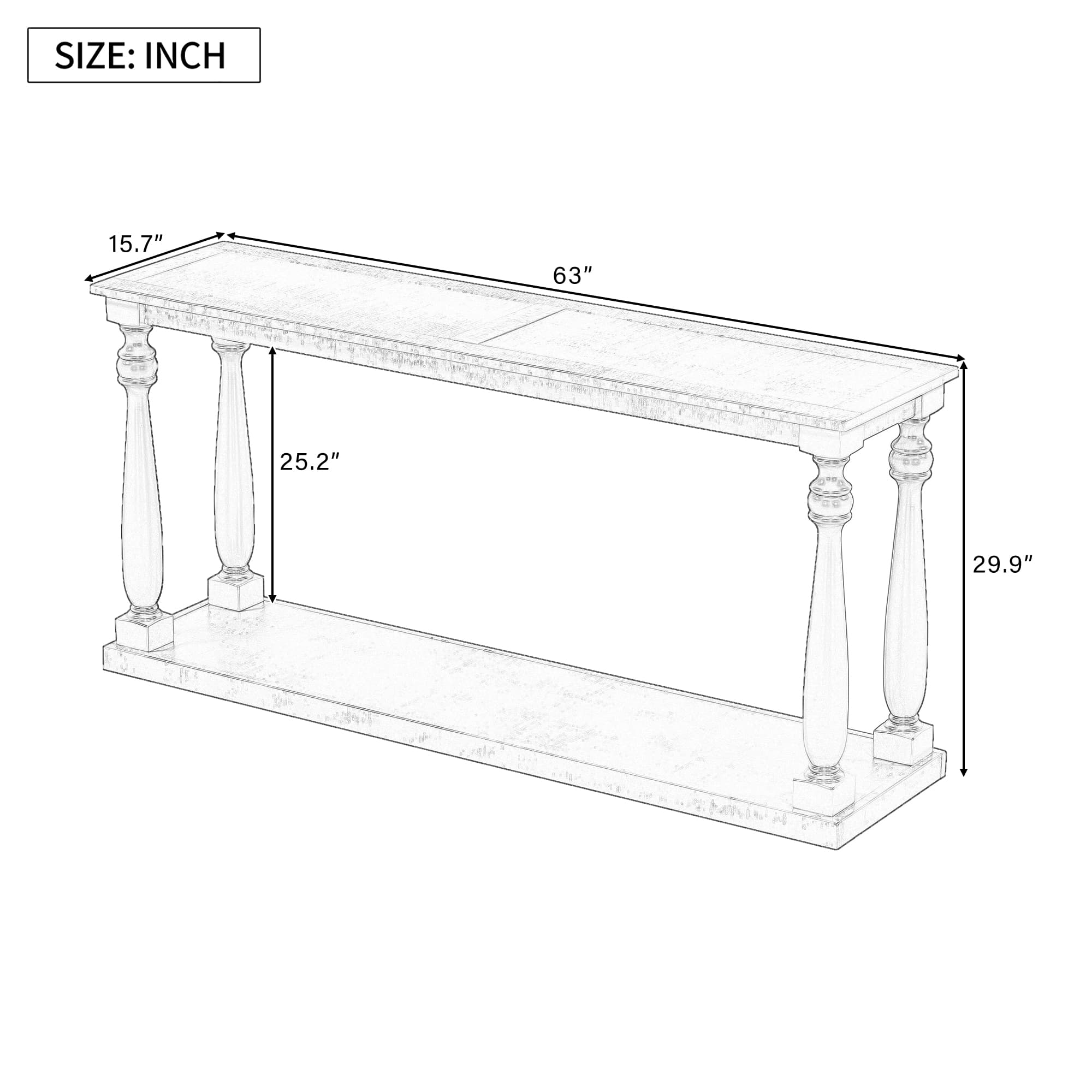 Vynxaria LESX1763DJXGZCT078 Console-Sofa-Tables - View #5