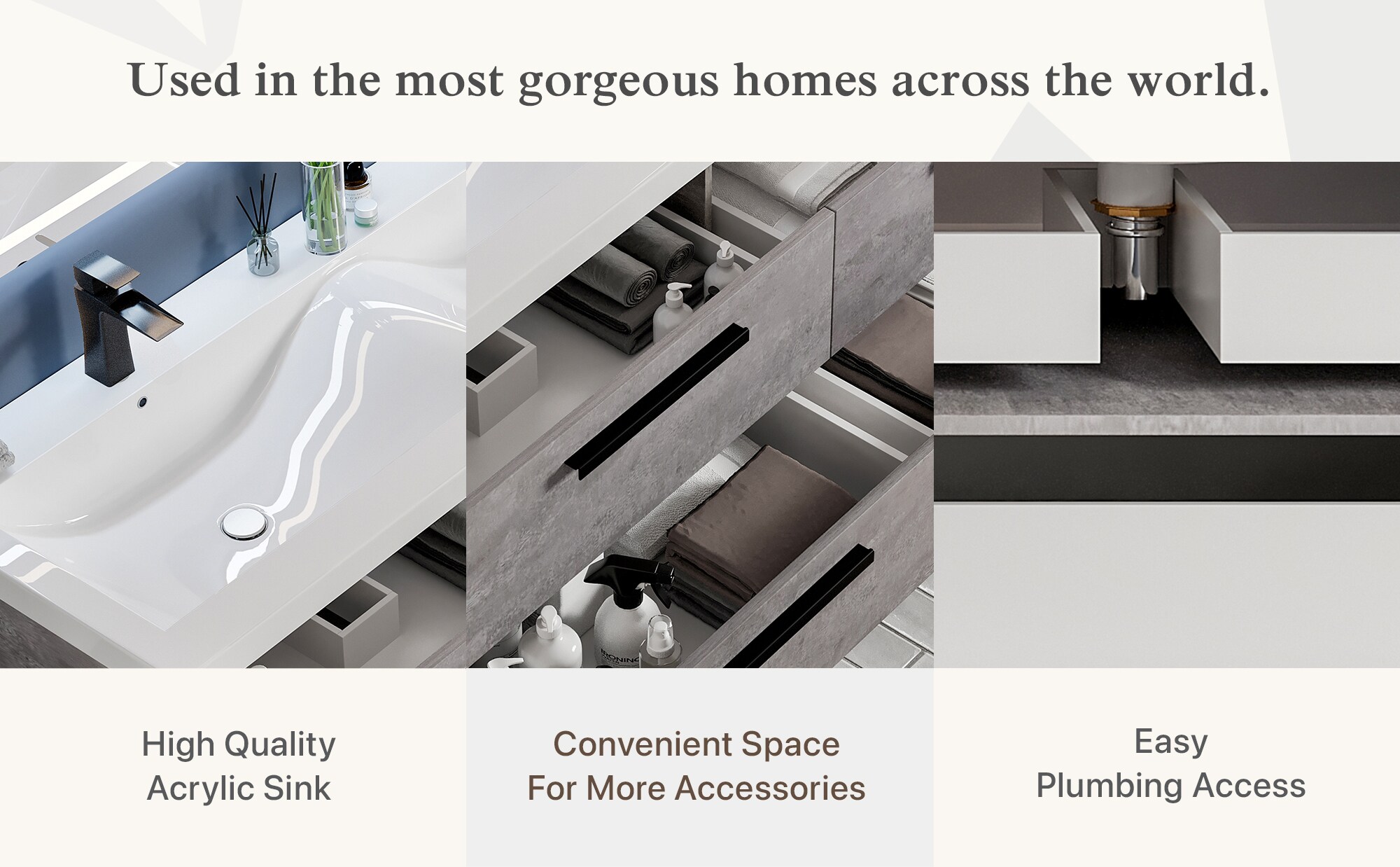 Eviva EVVN144-57CGR Bath-Vanity-Combo - View #10