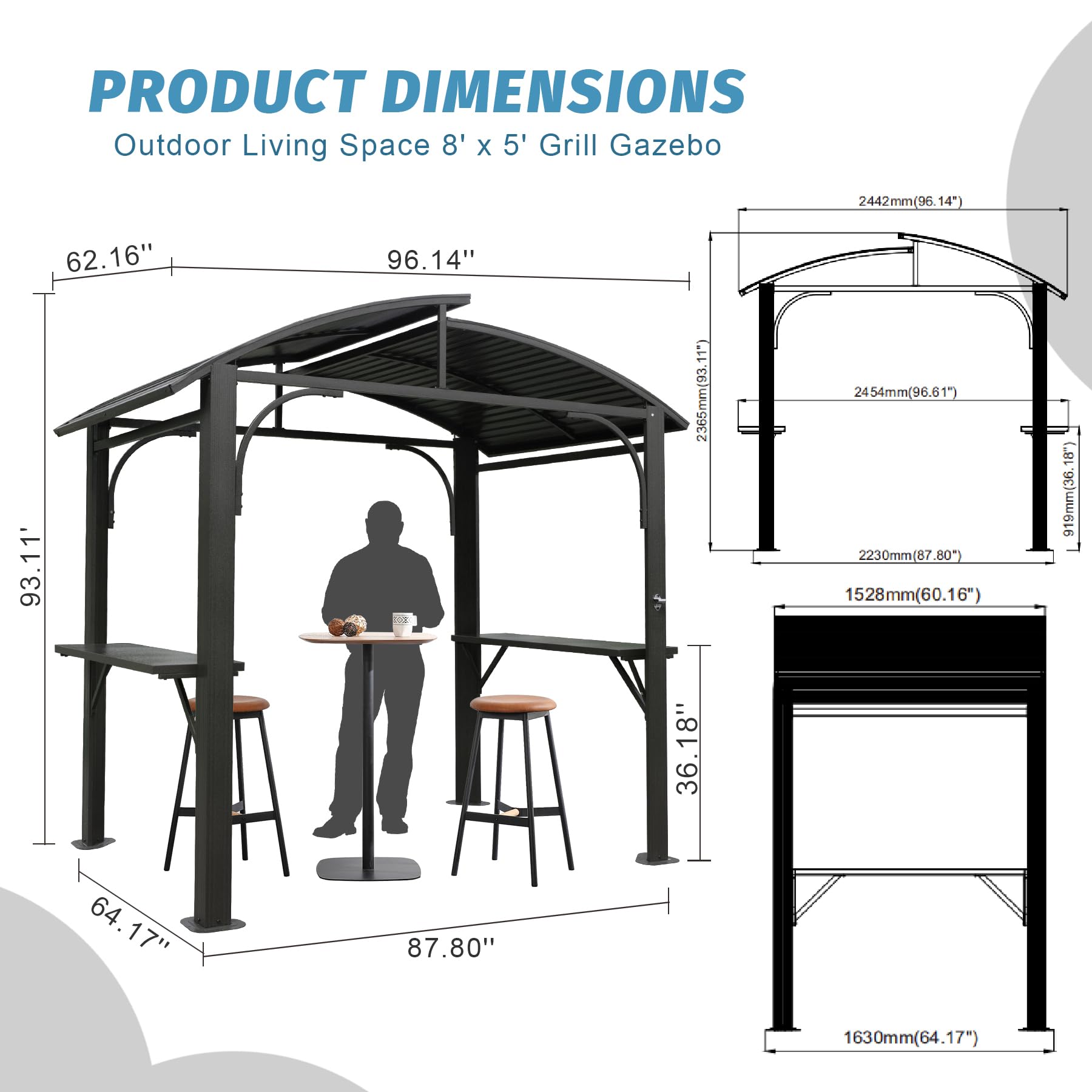 Mondawe MD-CPL-00074 Wood-Resin-Gazebos - View #6