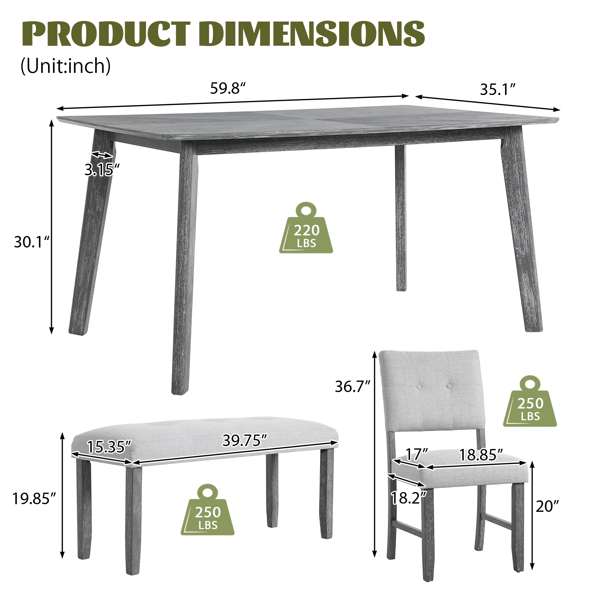 GDFStudio 338383 Dining-Sets - View #8