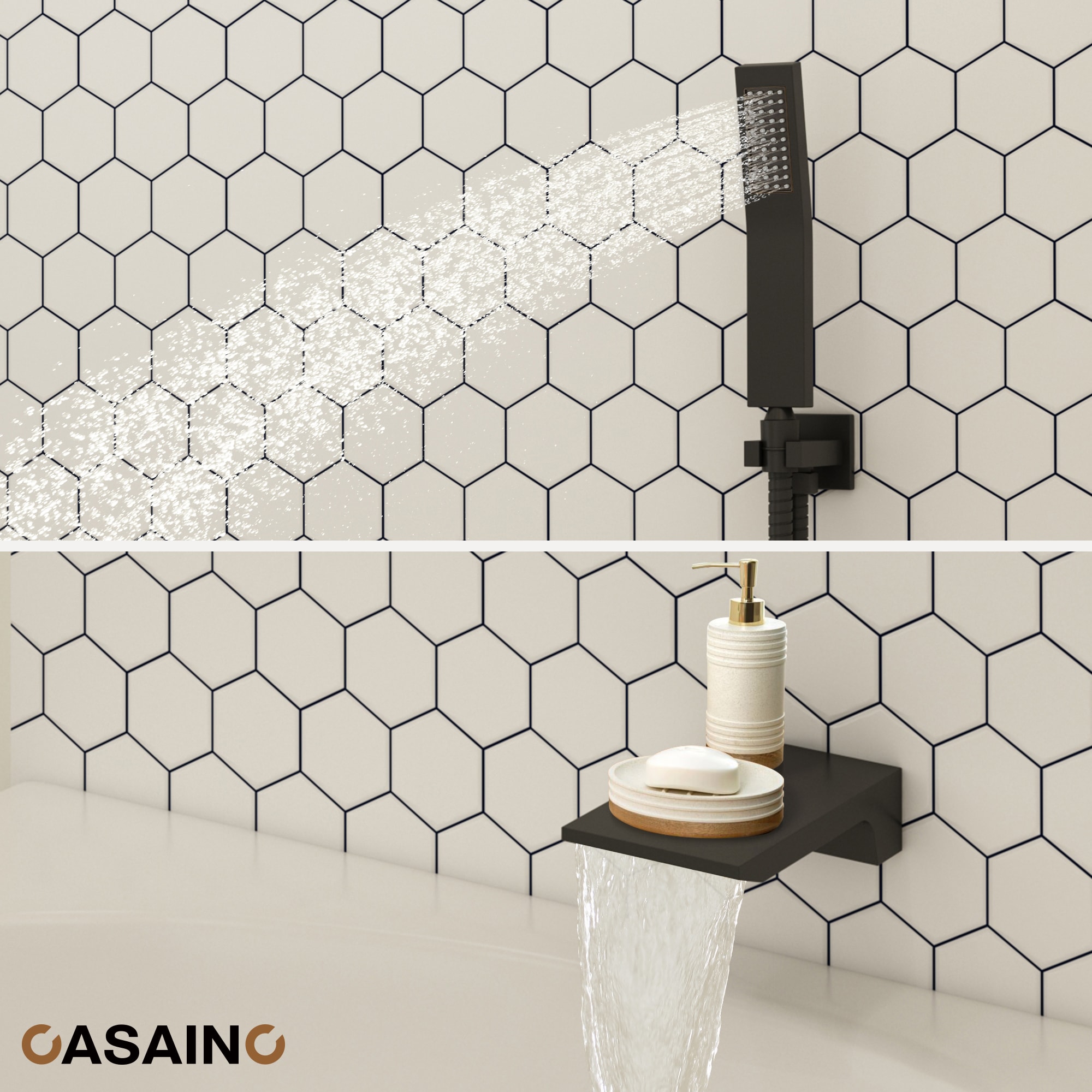 CASAINC MCS182-12MB Showerhead-Bar-Panels - View #7