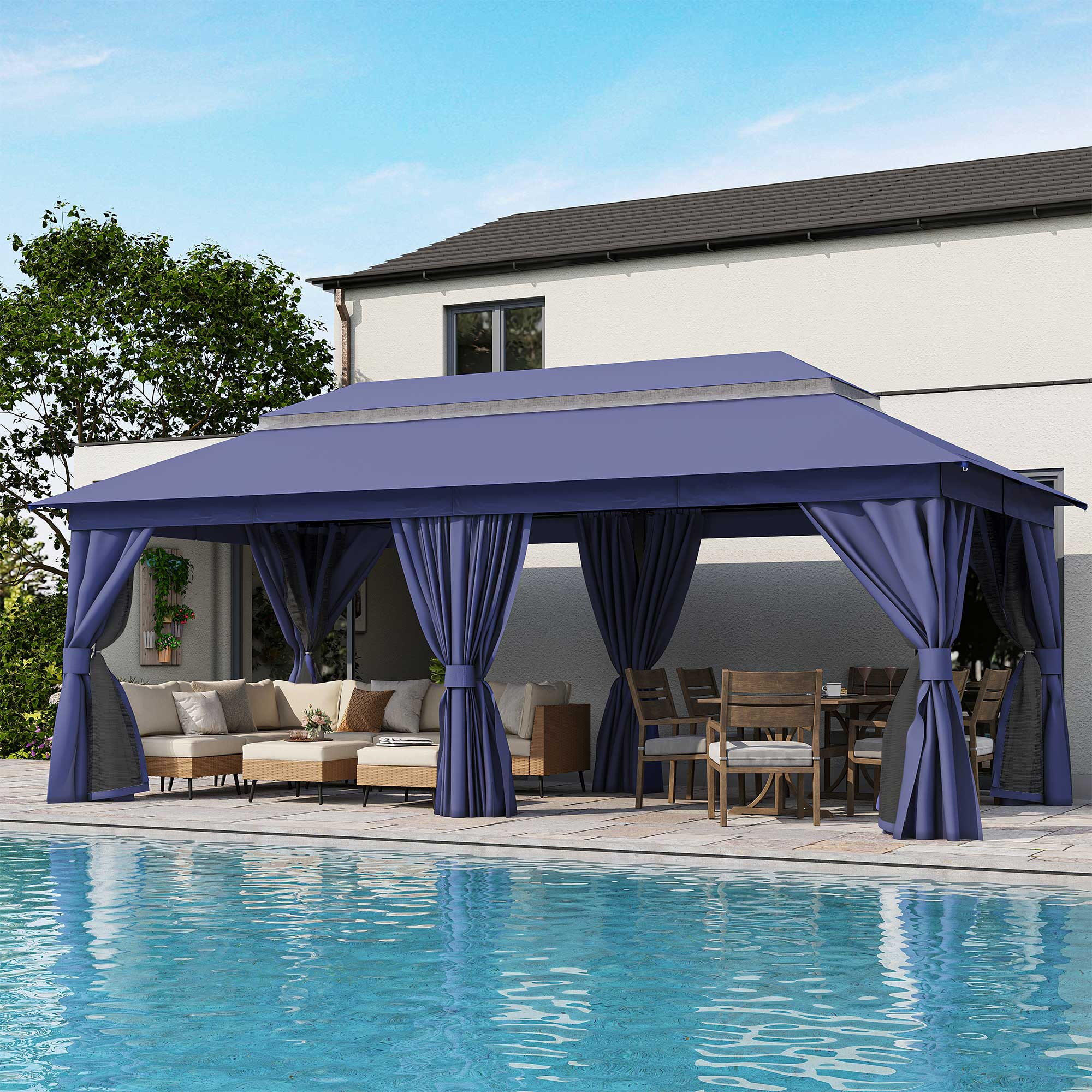 Yardgrace BSSGS05BL3B2 Wood-Resin-Gazebos - View #2