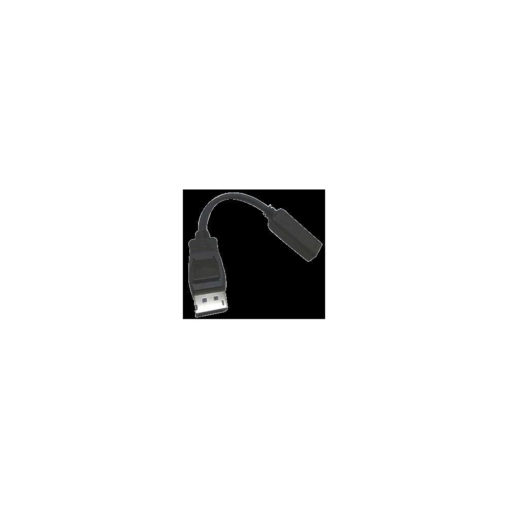  ZX9DGC8116 DisplayPort Male to HDMI Female Adapter/Converter Black 3in Polybag
