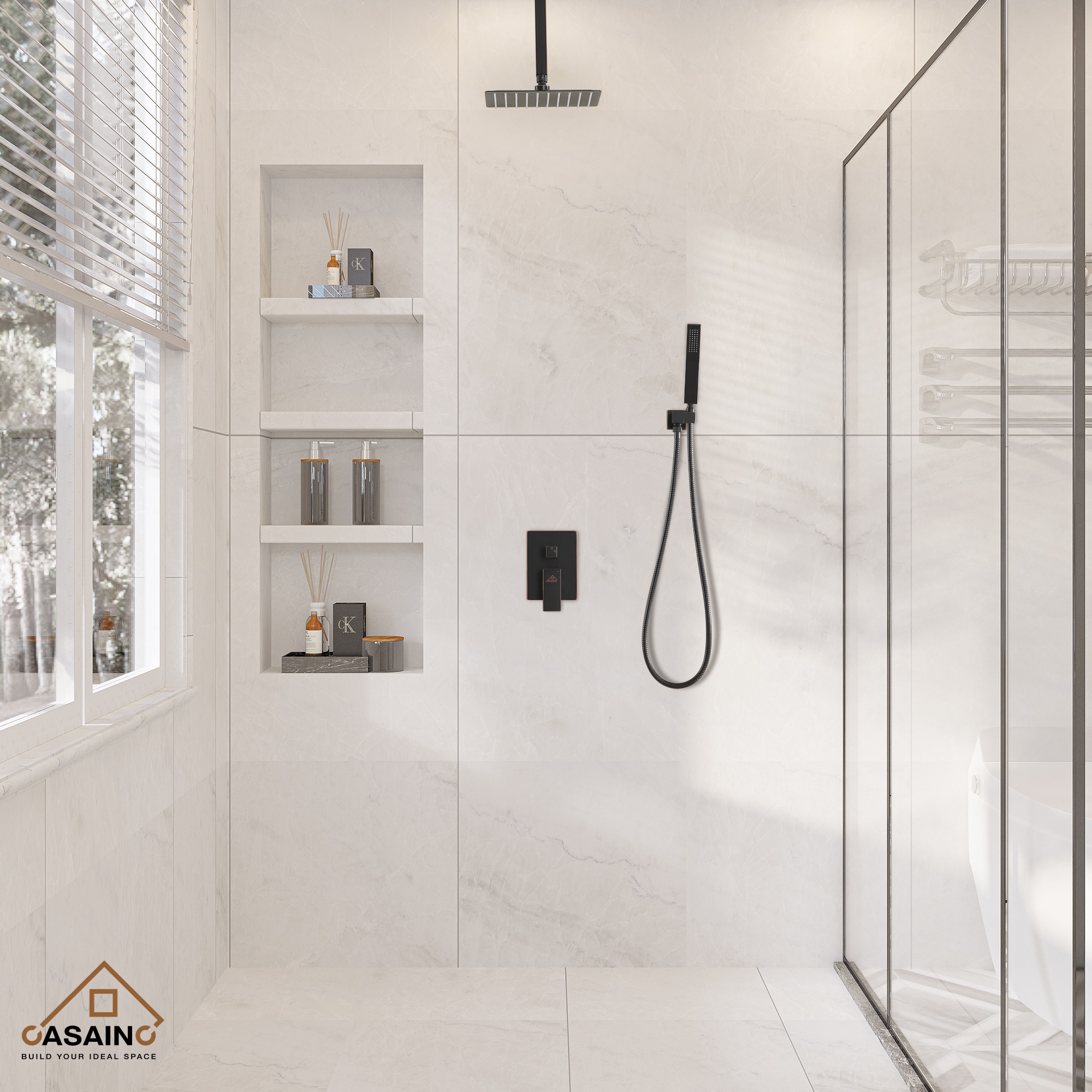 CASAINC OY-93A1203-MB Showerhead-Bar-Panels - View #3