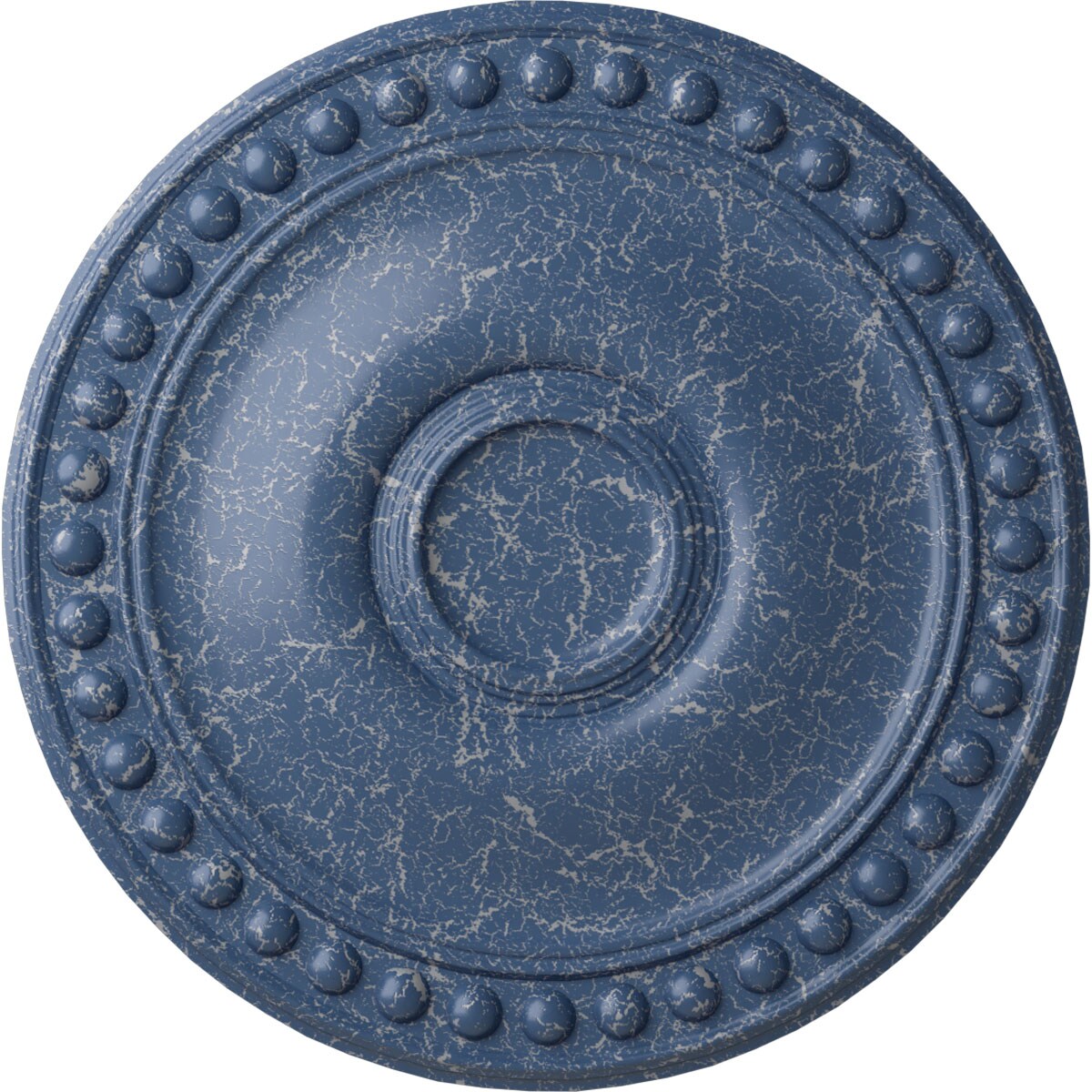 Ekena Millwork CM19FOAMC Foster 19.125-in W x 19.125-in L Painted Americana Crackle Polyurethane Whole Ceiling Medallion