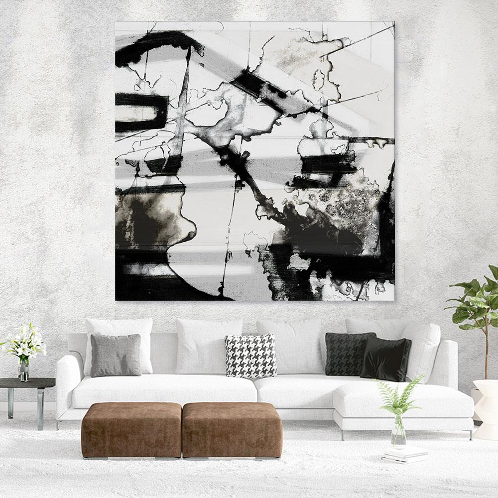 GIANT ART 54-in H x 54-in W Abstract Print on Canvas at Lowes.com