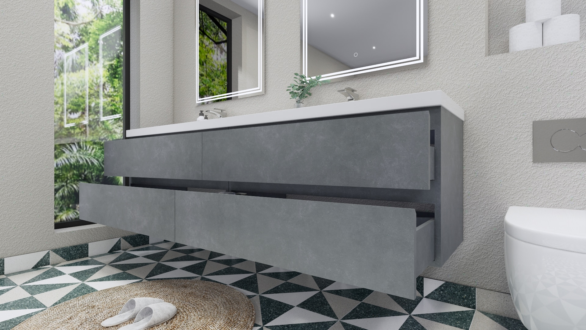 Moreno Bath MOB84-CG Bath-Vanity-Combo - View #8
