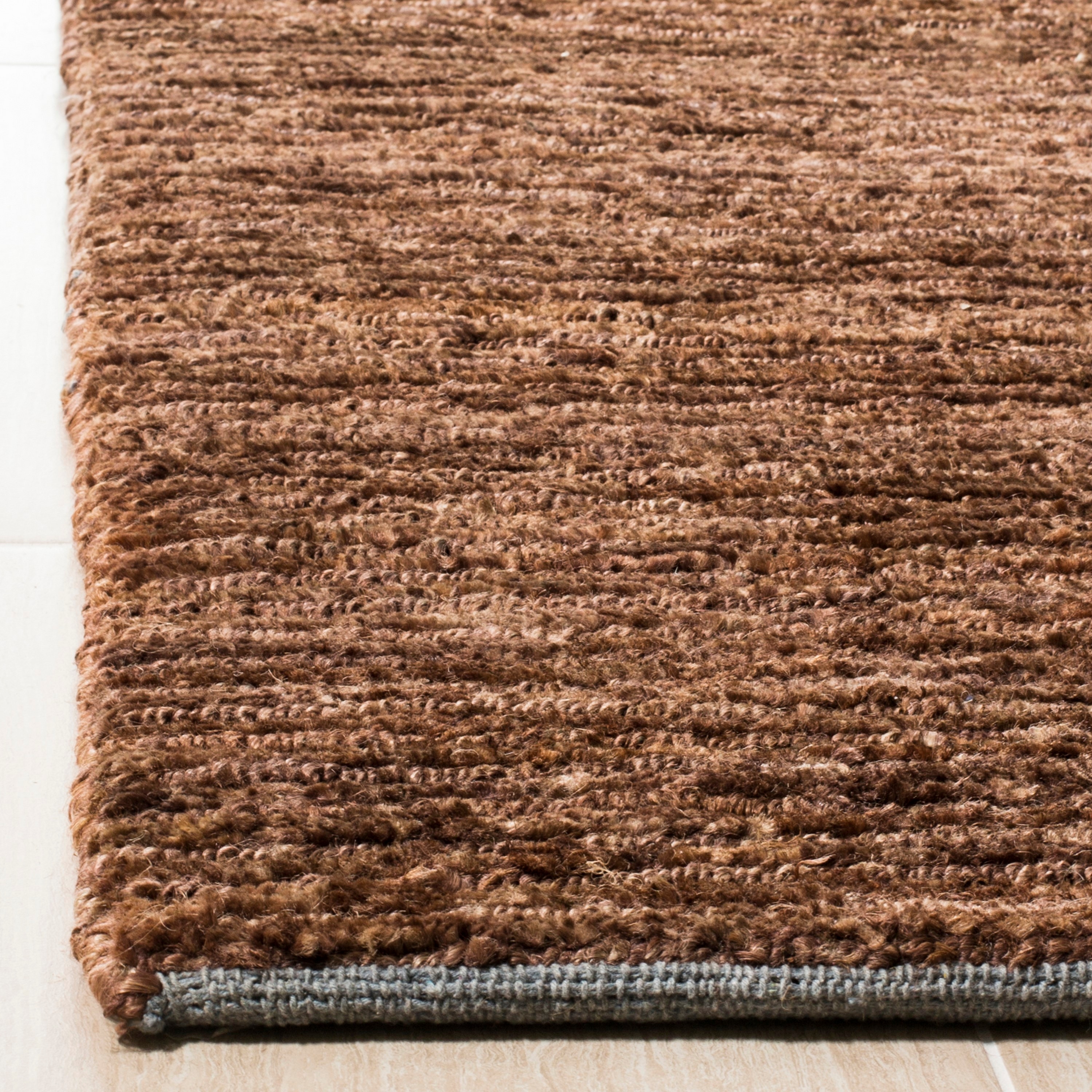 Handmade Brown Wool Reversible 8' x 10' Area Rug