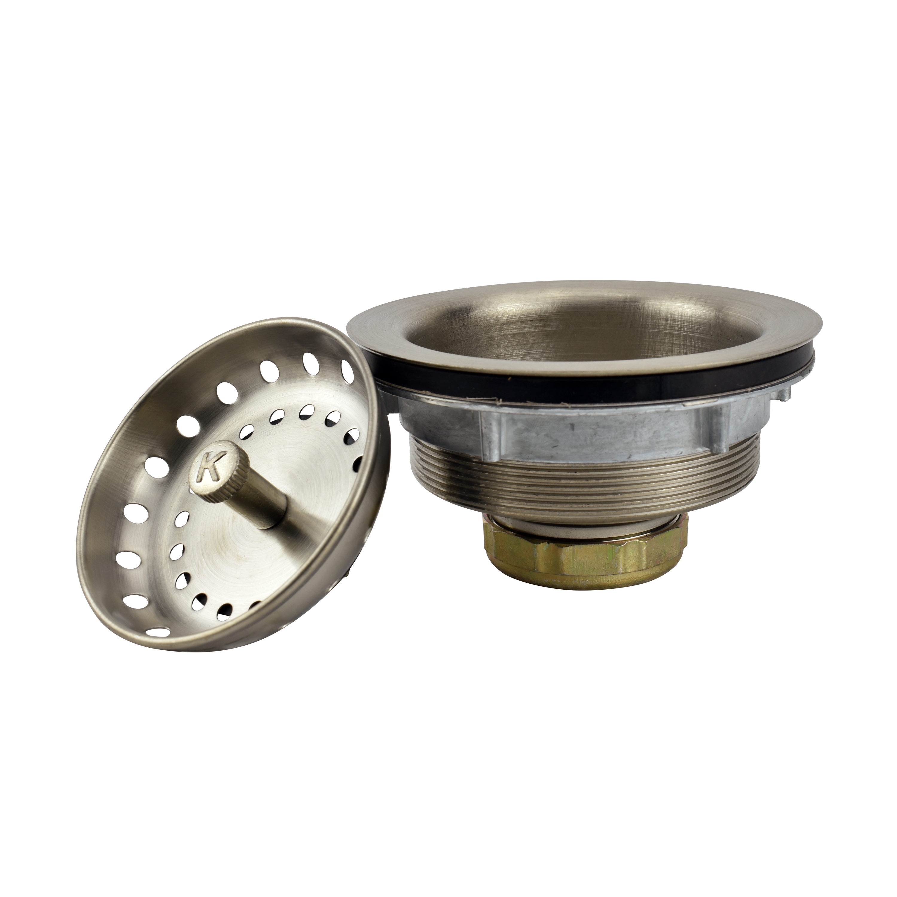 allen + roth 4.5-in Brush Nickel Steel Garbage Disposal Sink Flange in the Garbage  Disposal Parts & Tools department at