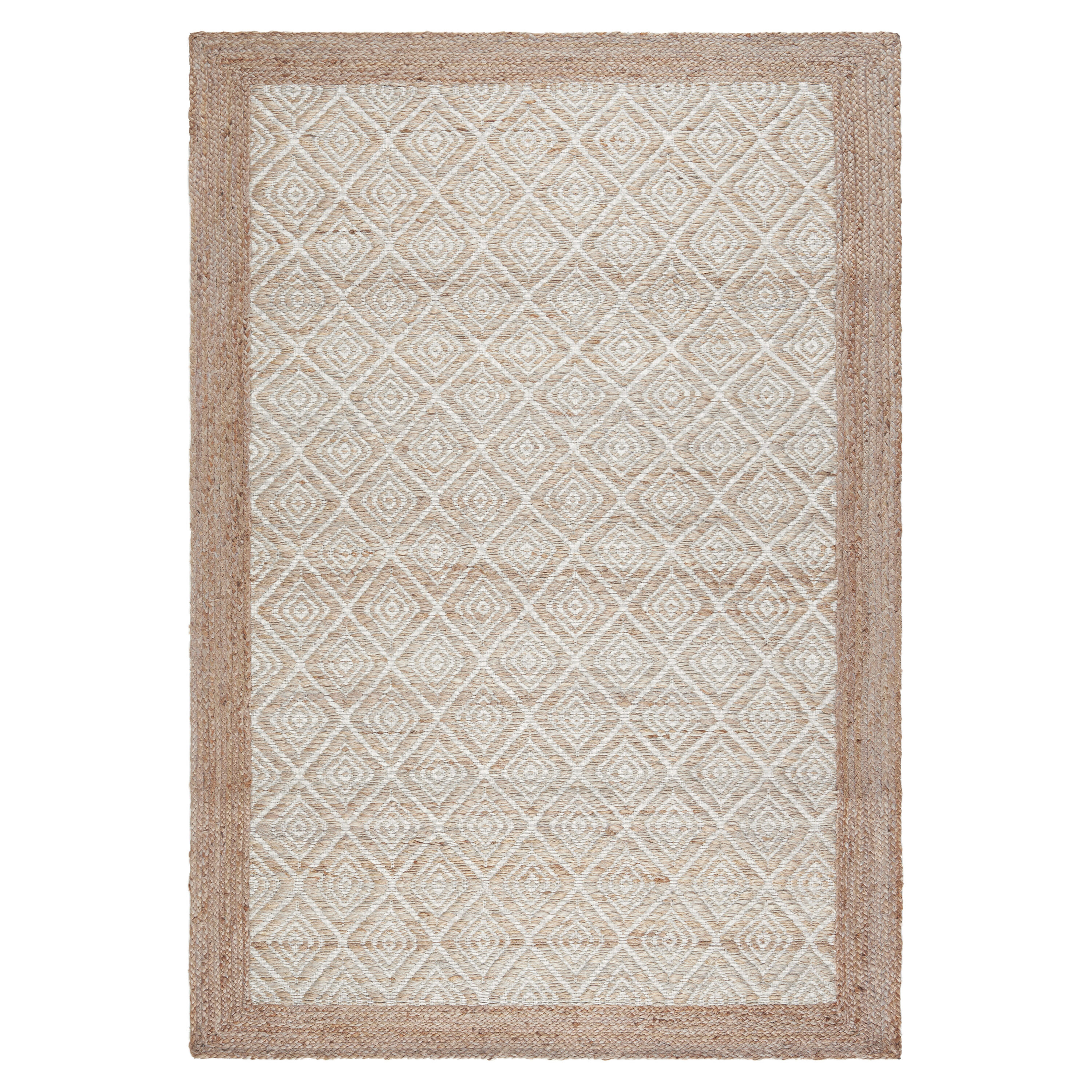 Town & Country Living 2-06-500 5 x 7 (ft) Loomed Polyester Brown Rectangular Indoor Geometric Area rug