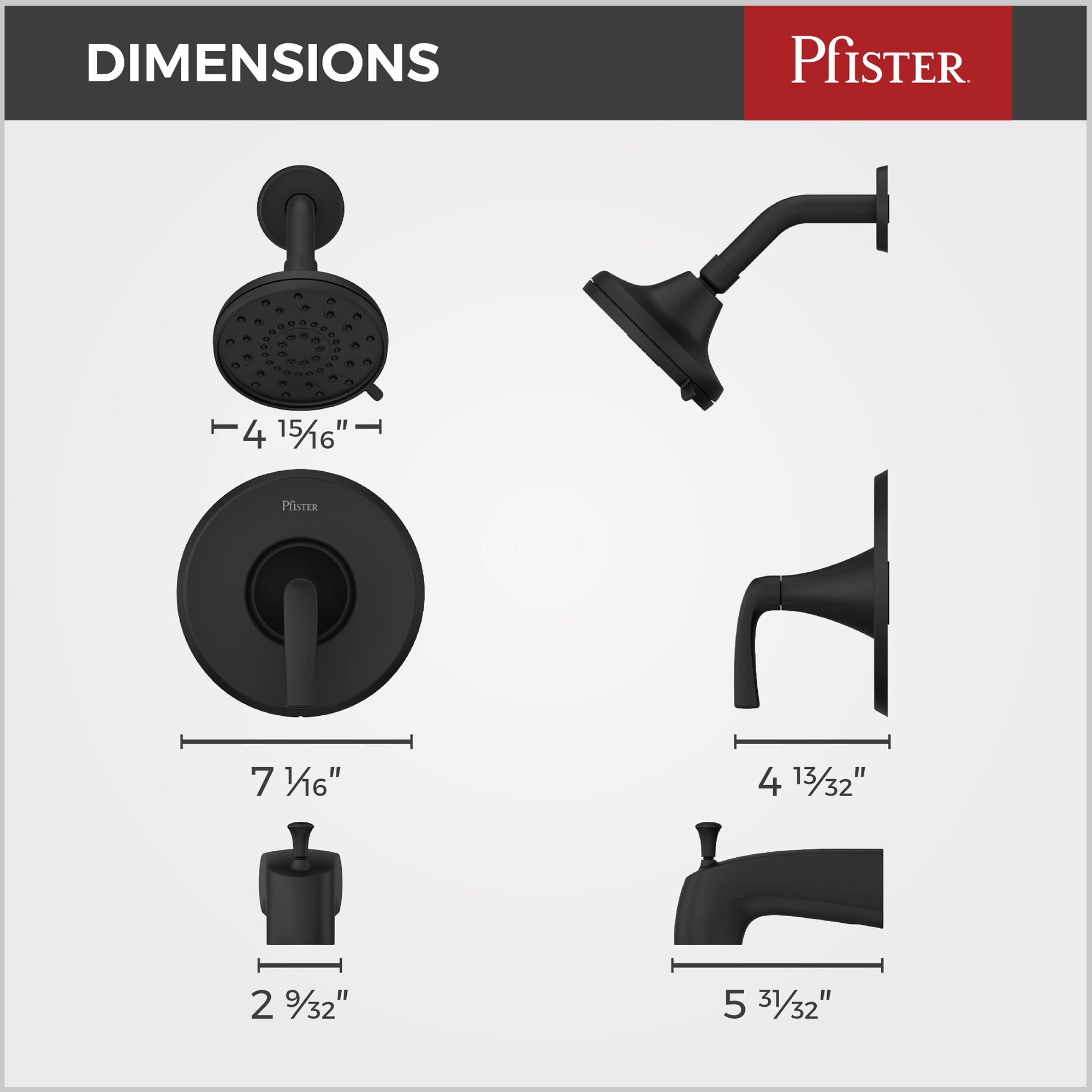 Pfister 8P8-WS2-RCHSB Tub-Shower-Faucets - View #5