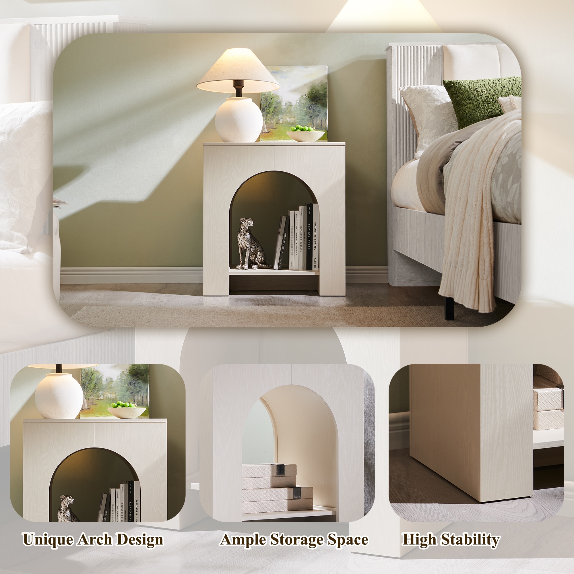 DecorUHome GHJ5016-WH-2PCS-PRO nightstands - View #9