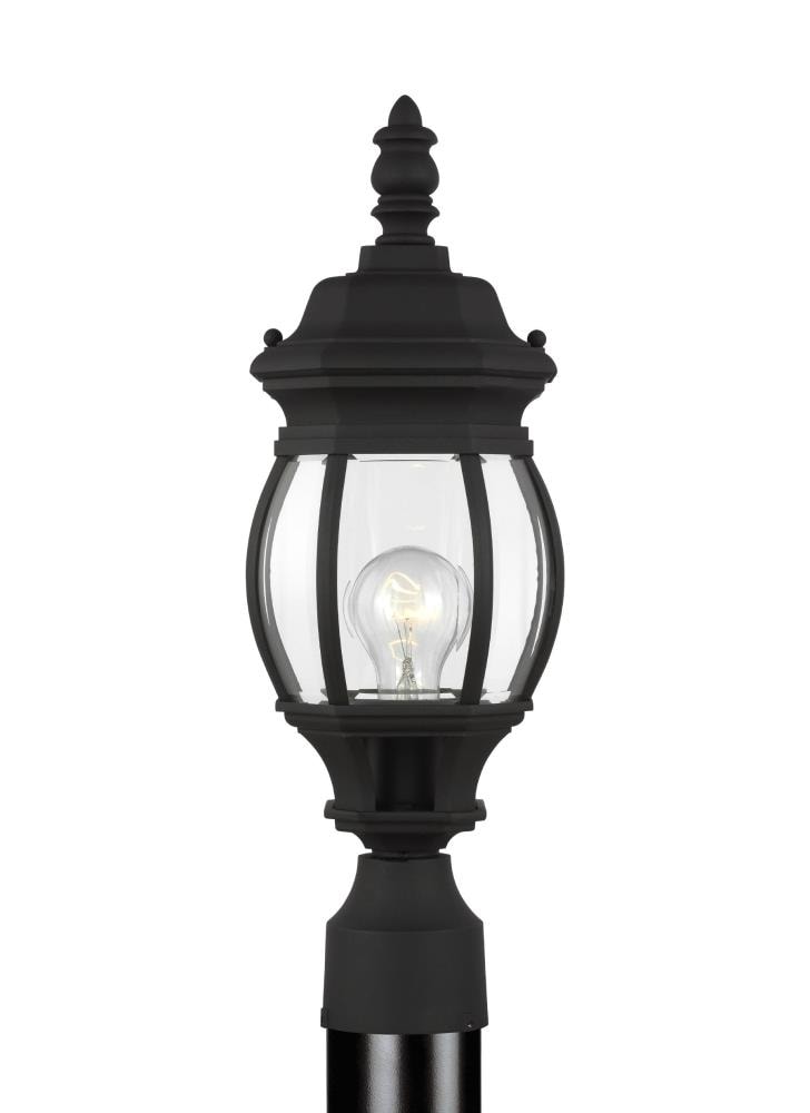 Generation Lighting 82202-12 Wynfield Black Traditional Outdoor Post light