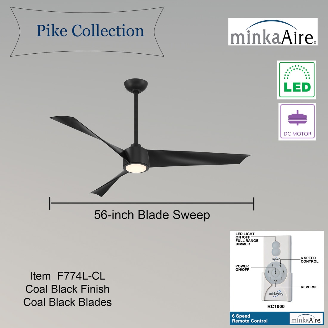 Minka Aire F774L-CL Ceiling-Fans - View #7