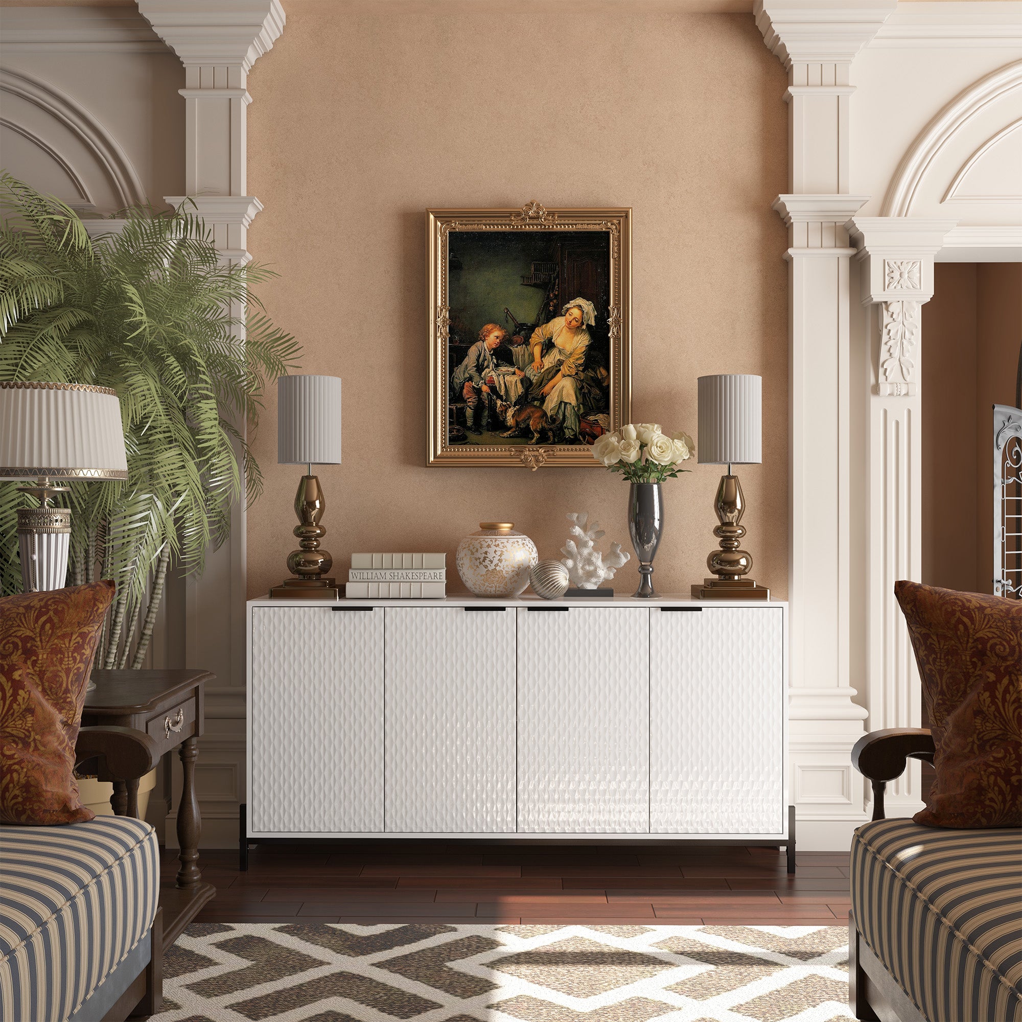 Boyel Living BL-HZ4M-WH Utility-Storage-Cabinets - View #3