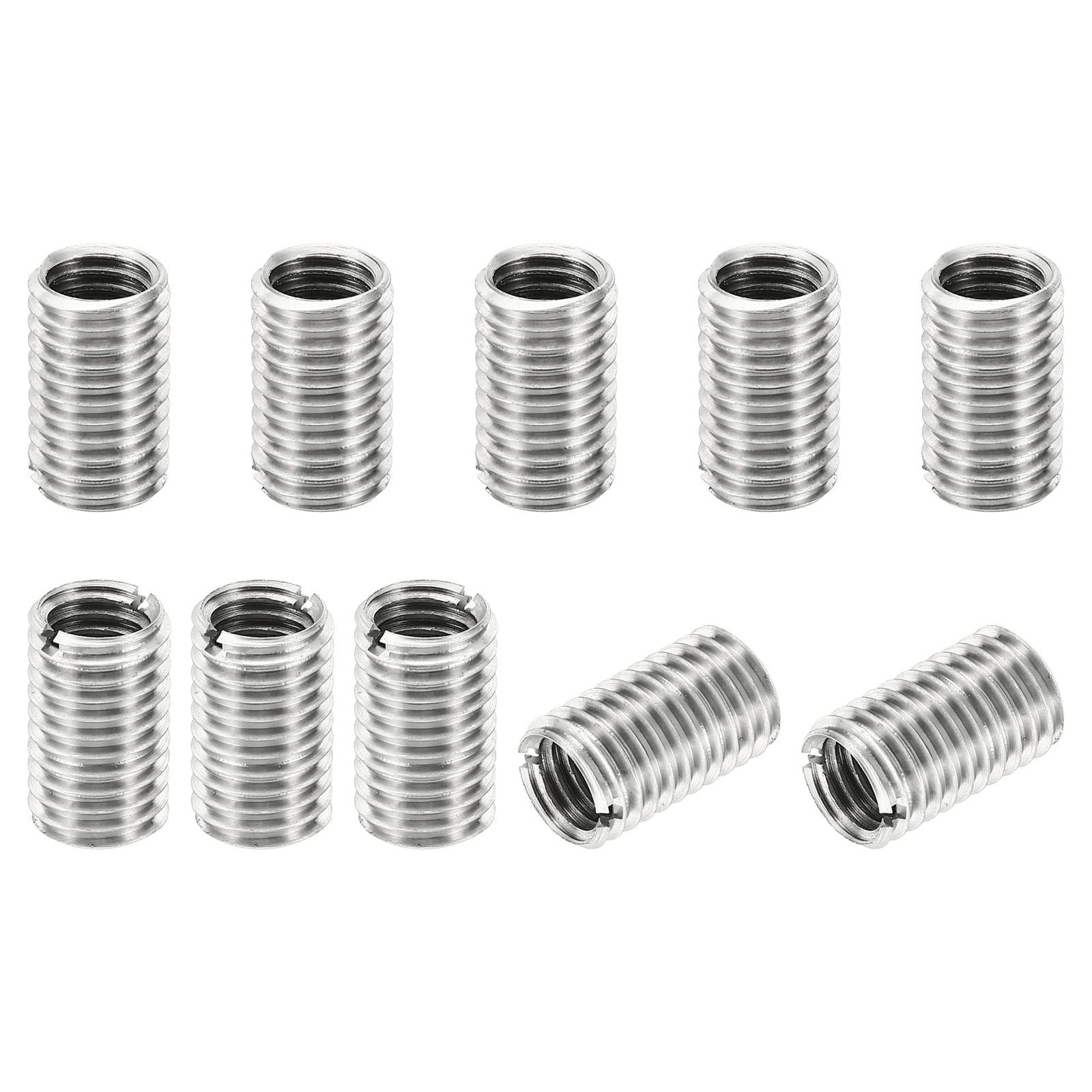 PATIKIL Thread Adapters Sleeve Reducing Nut M12x1.75 to M10x1.5 20mm 10pcs
