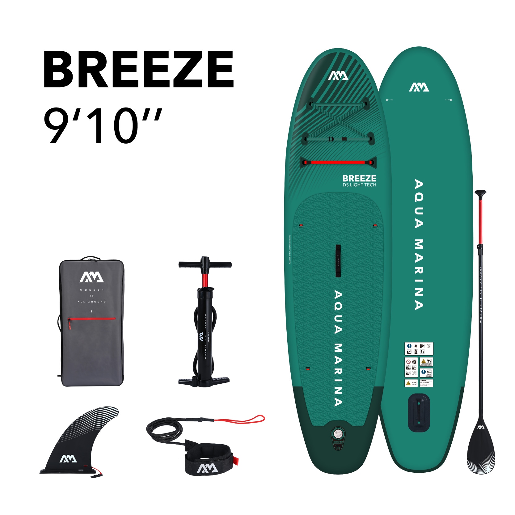 Aqua Marina BT-23BRP All-Around 9.833-ft Inflatable Stand Up Paddle Board