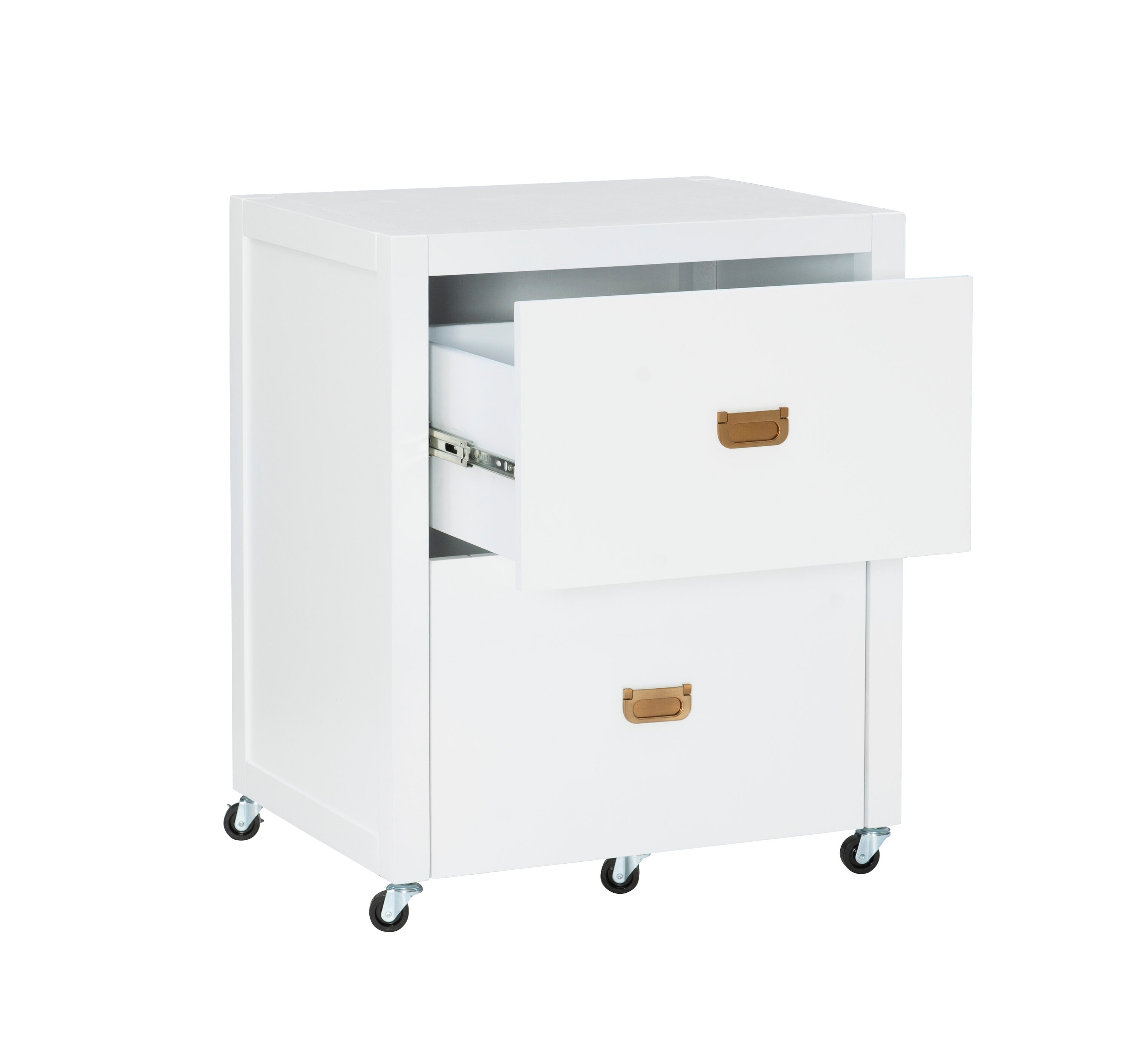 Linon White 2-Drawer 22-in File Cabinet