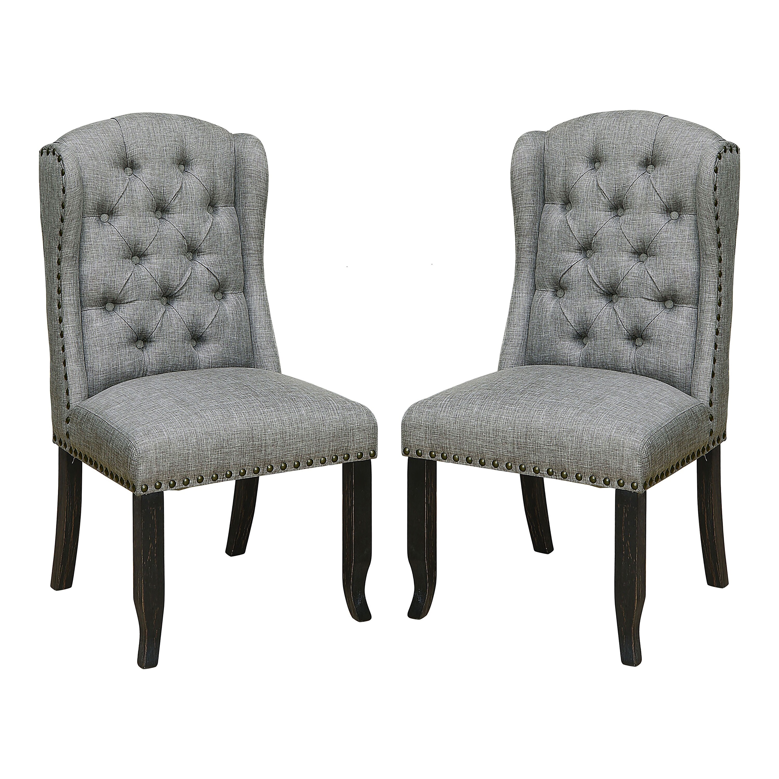 Furniture of America IDF-3324BK-LG-SC Dining-Chairs - View #2