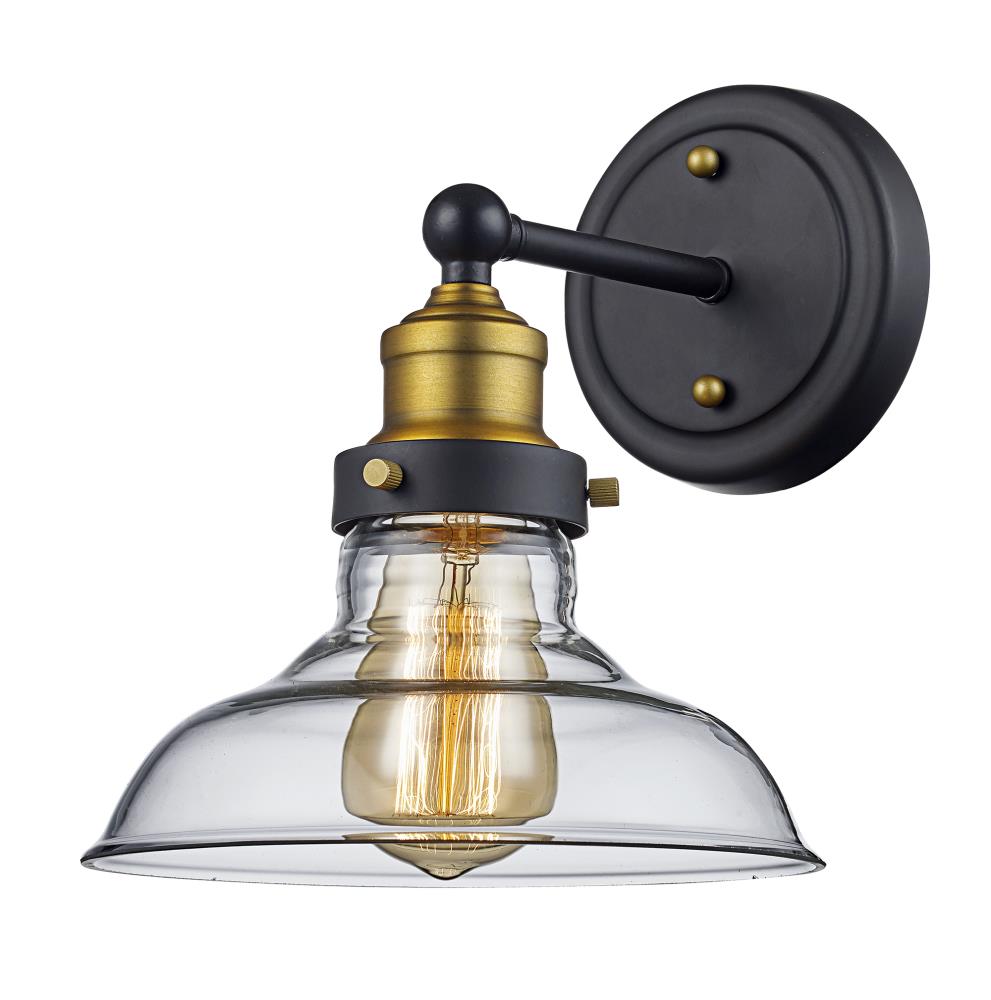 Lucid Lighting 70821 ROB 8-in W 1 -Light Oil-rubbed Bronze Industrial Wall Sconce