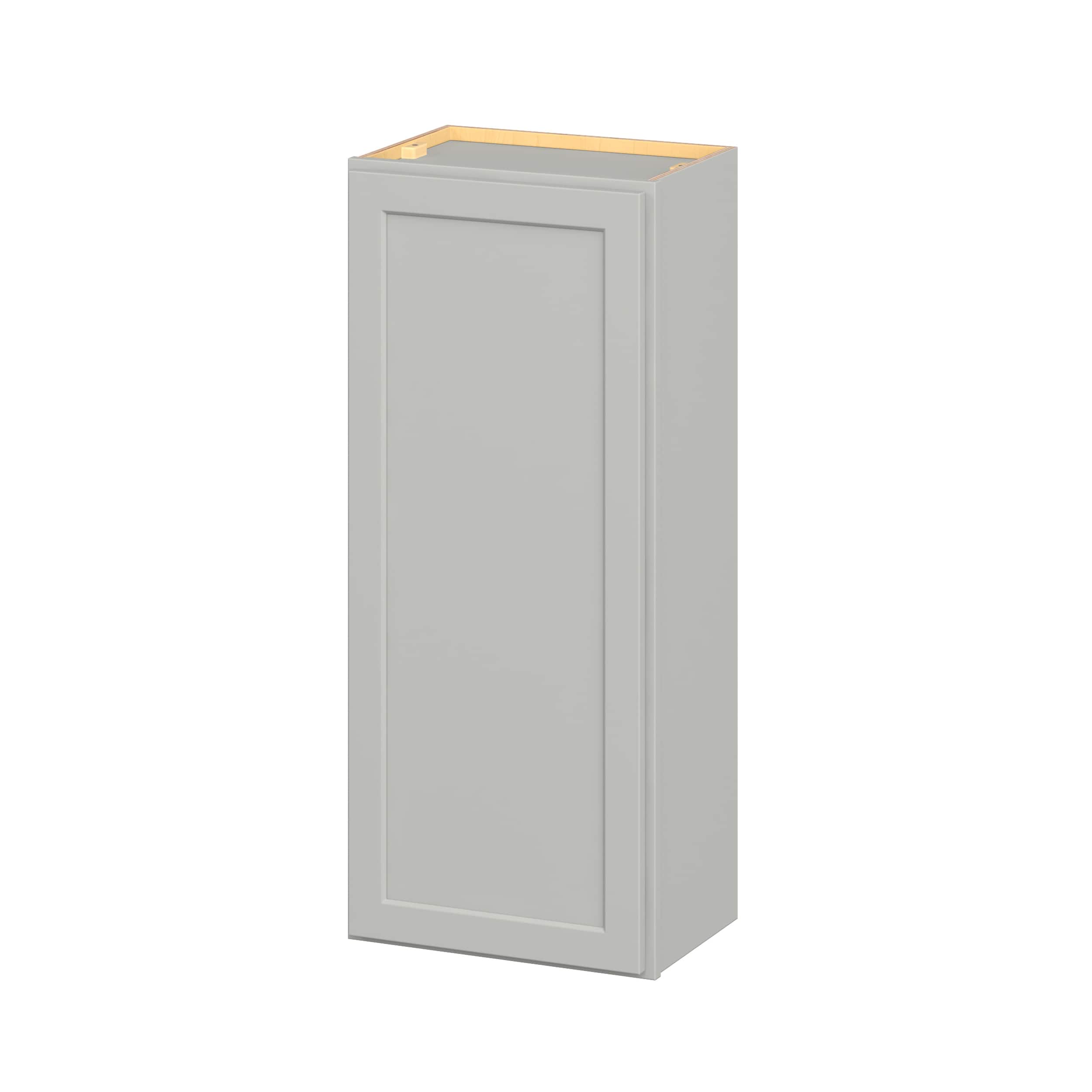 Hugo&Borg W1842(L/R)-JA PRO Jasper 18-in W x 42-in H x 12-in D Whisper Gray Wall Ready to assemble Plywood Cabinet (Flat Panel Shaker)