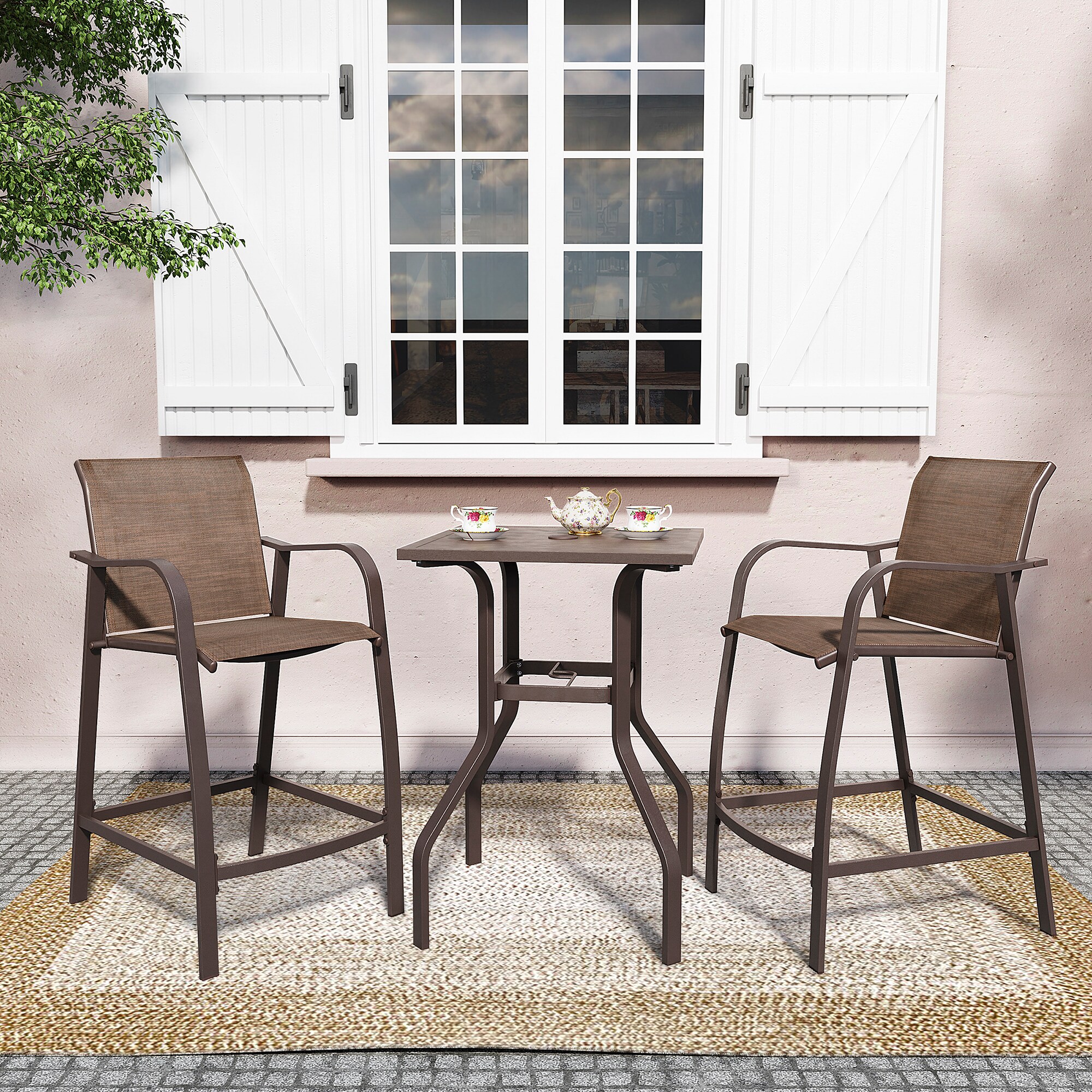 Crestlive Products CL-ST009BRN-3 Patio-Conversation-Sets - View #2