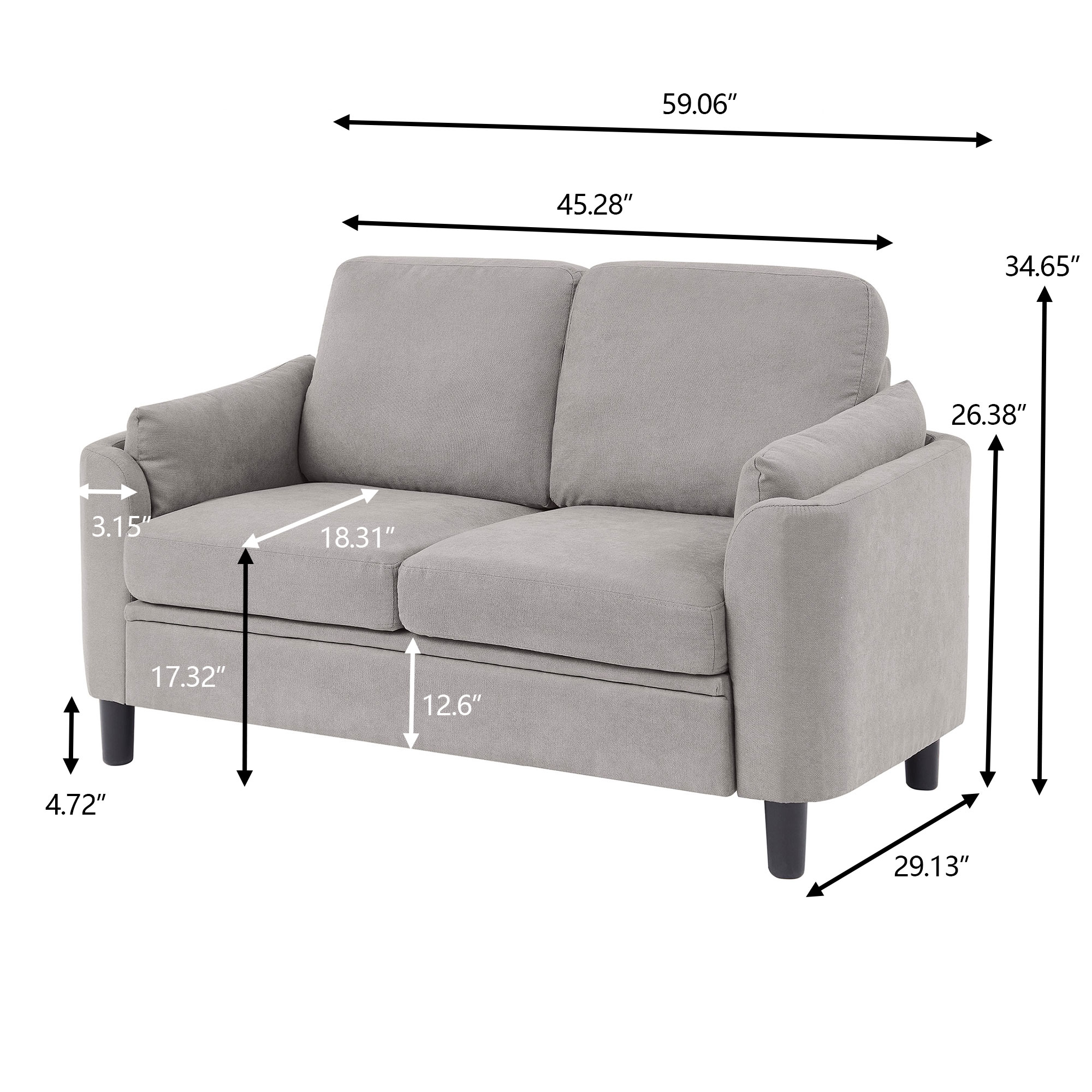Jarenie US-98-LG Sofas-Loveseats - View #3