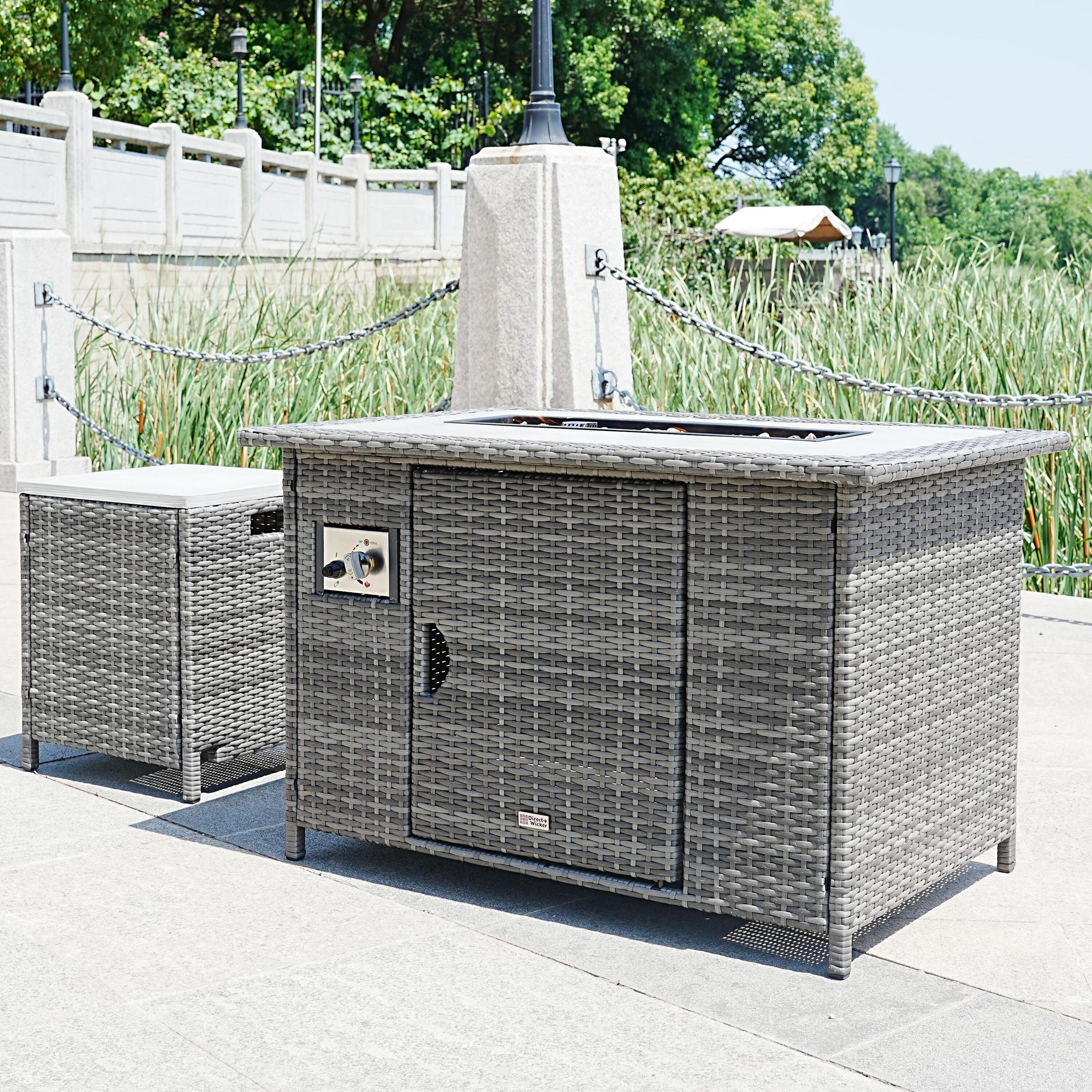 Direct Wicker DWF-1802P-H Outdoor-Gas-Firepits - View #6