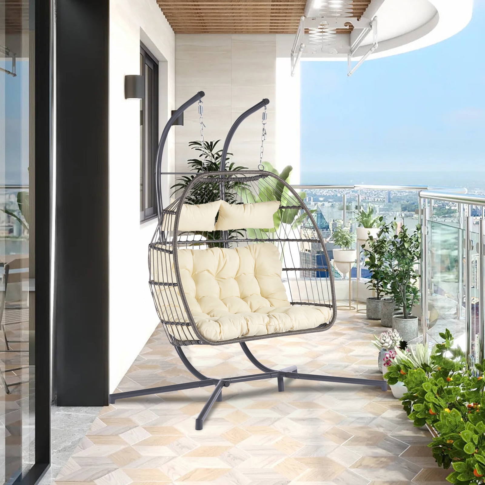 Forclover MONMBY035BE Patio-Chairs - View #7