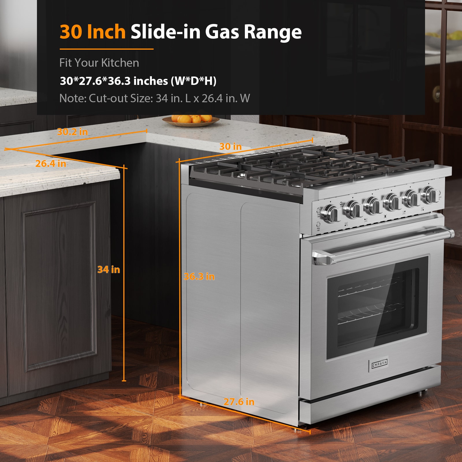 Empava EPA-GR10-30 Freestanding-Gas-Ranges - View #4
