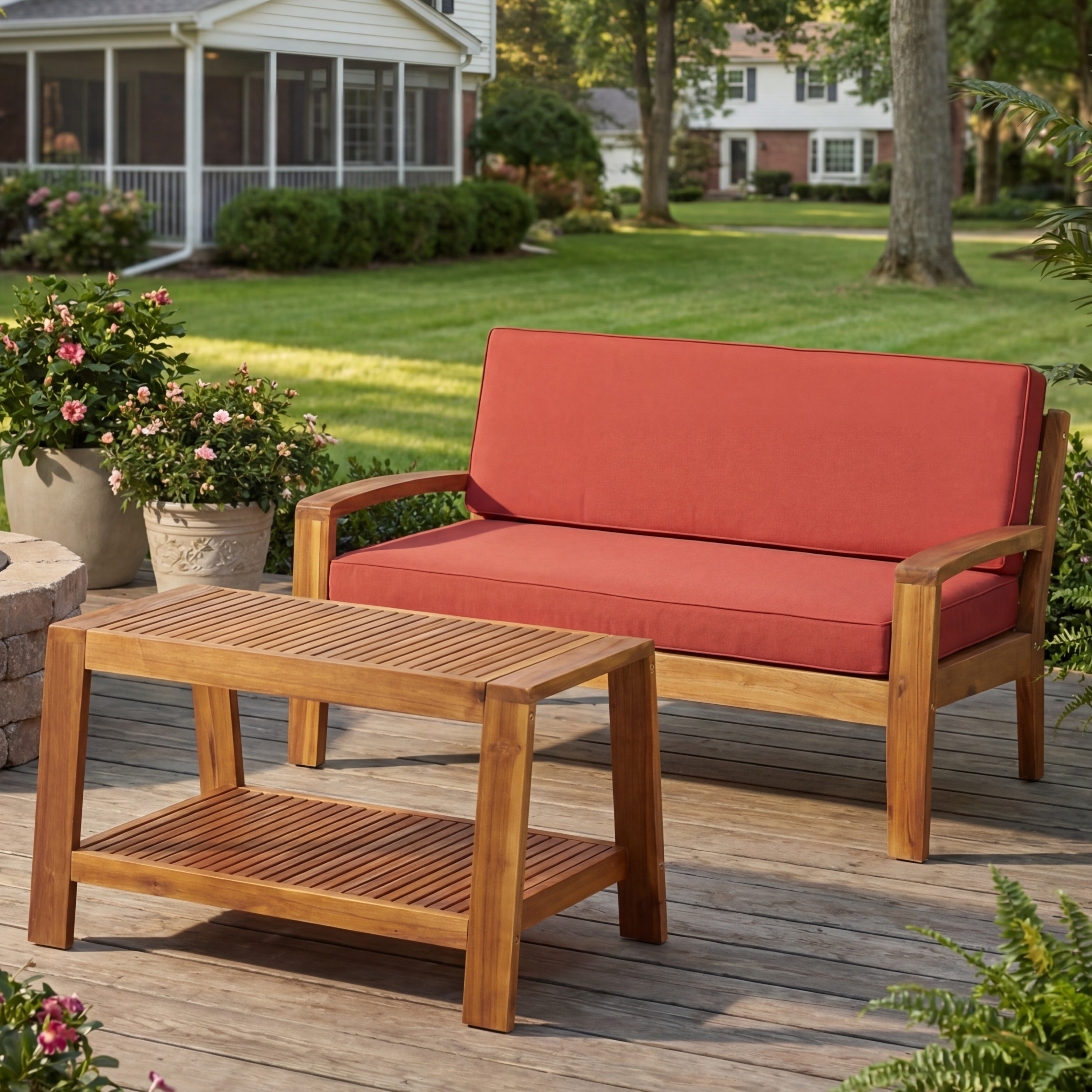 Moda Furnishings MD57976REDSKIN Patio-Conversation-Sets - View #3