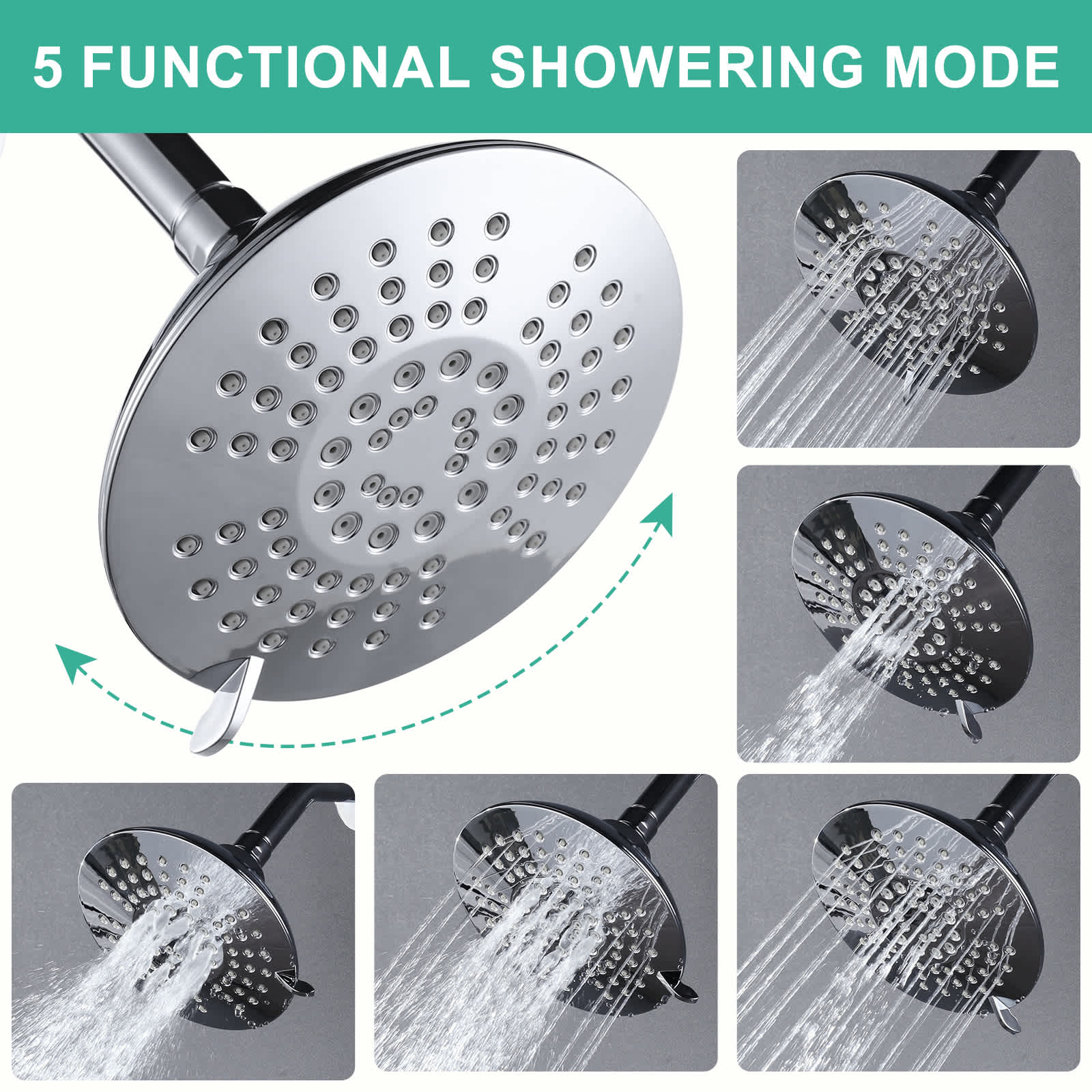 ALEASHA AL-5F10C Tub-Shower-Faucets - View #3