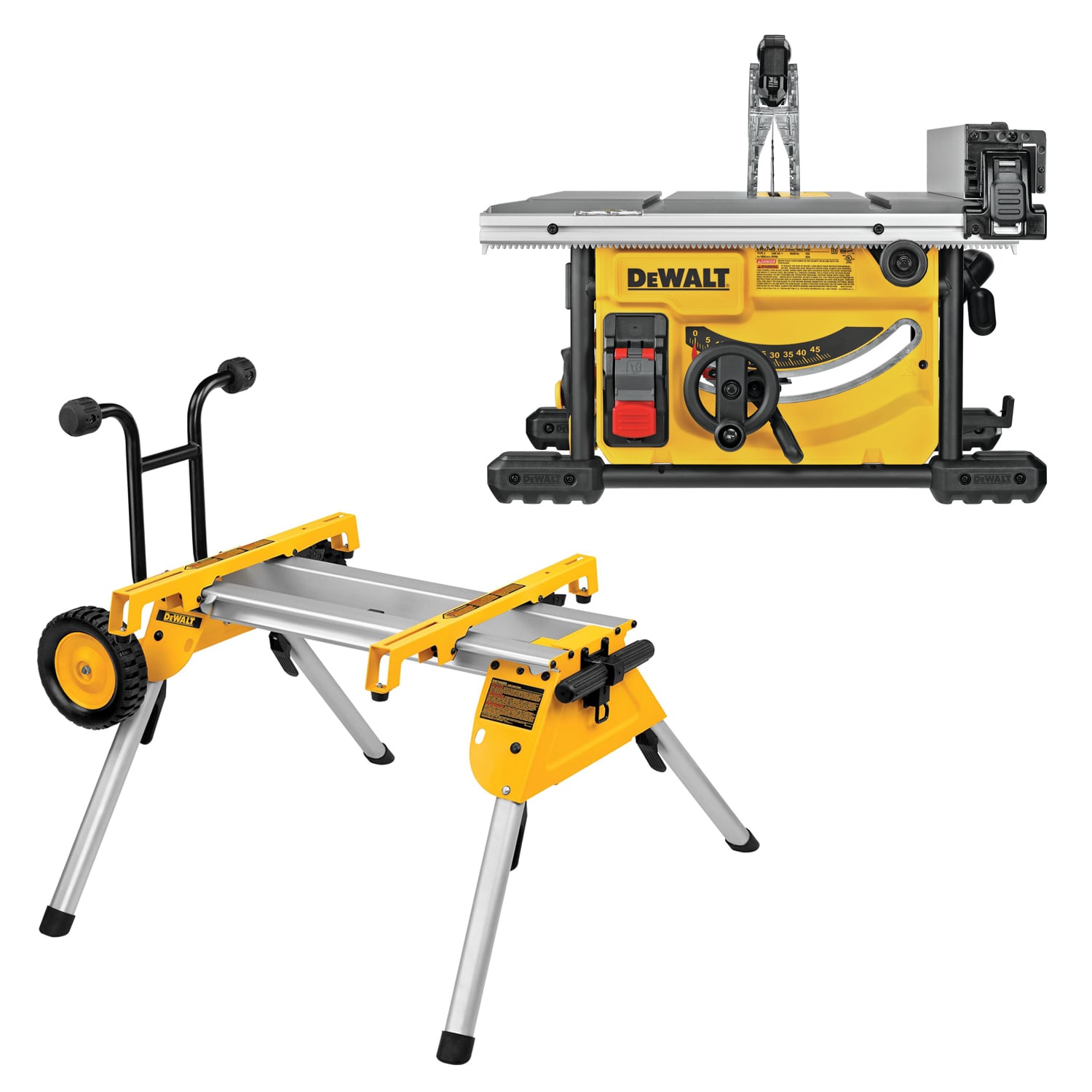 Shop DEWALT 8.25-in Portable Table Saw  Aluminum Rolling Stand at