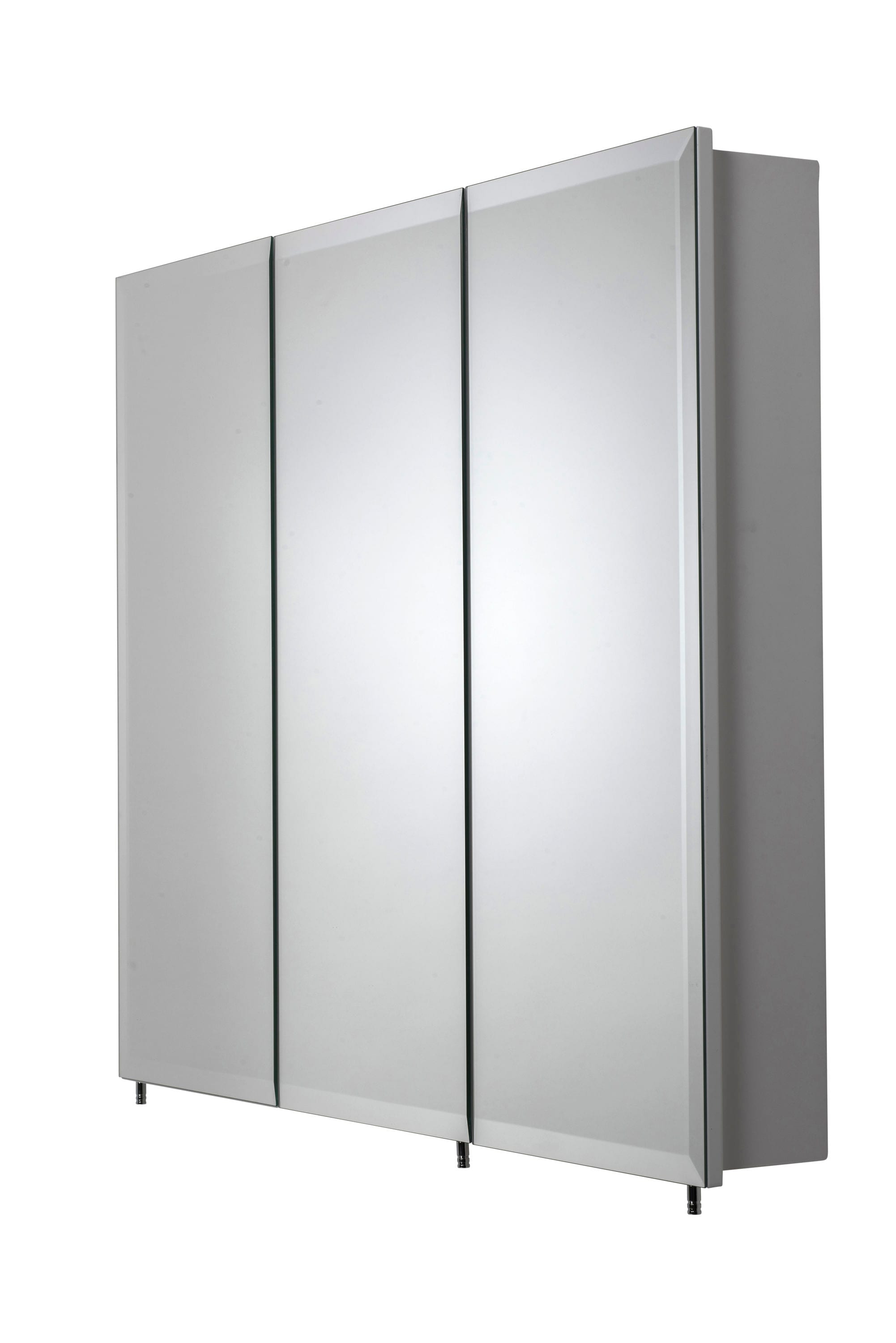 Croydex 36-in X 30-in Surface Mount White Mirrored Medicine Cabinet In ...