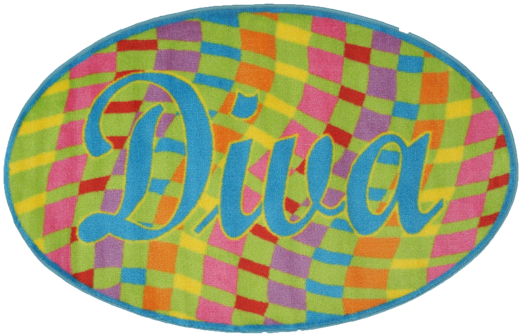 Fun Rugs FTS-158 3151 Fun Time Shape 2 x 4 Multi-color Oval Indoor Area Rug