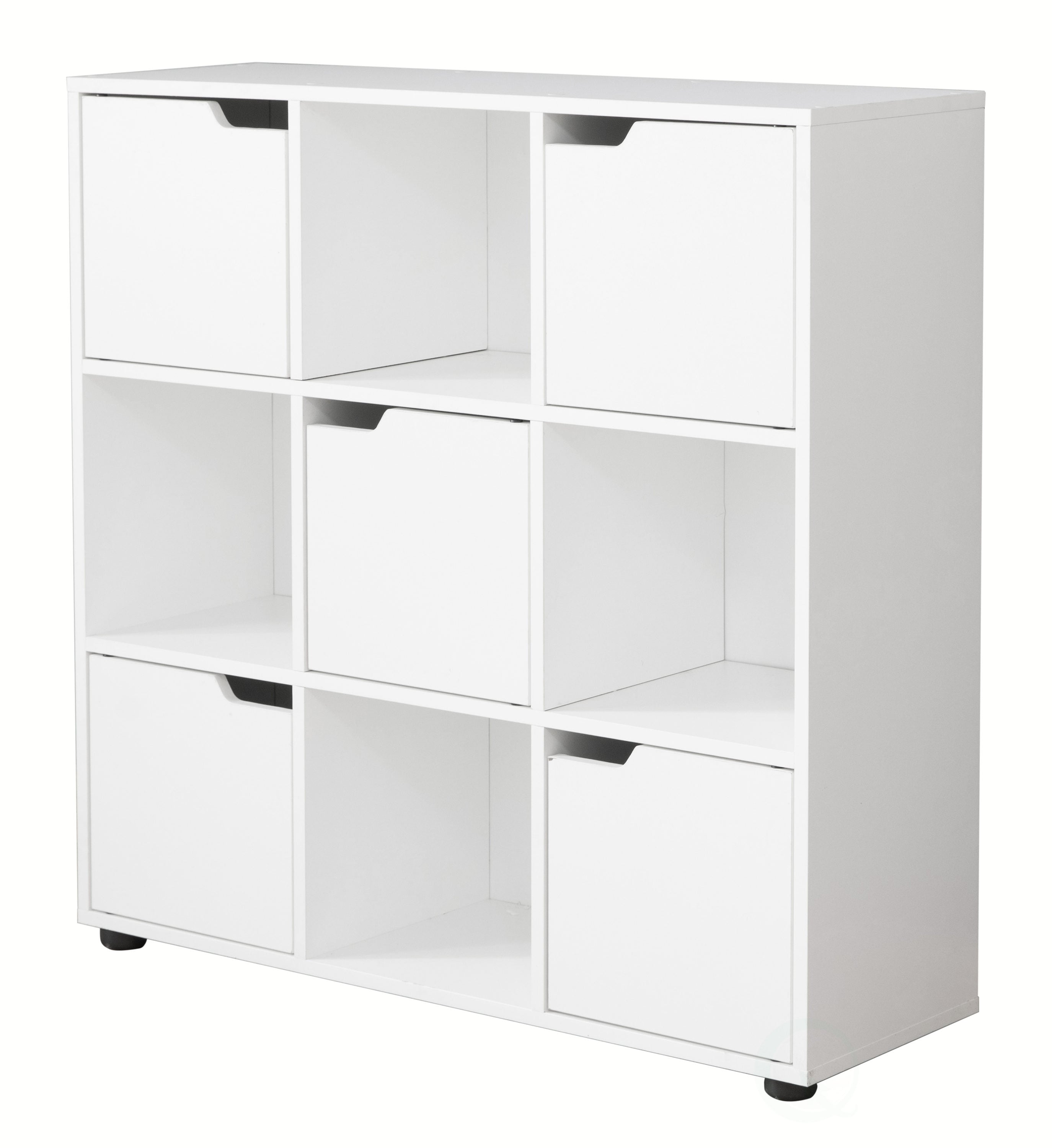 9 Cubes Wood Storage Bookcase Display Unit Stand Book Shelves Shelving Rack Door 